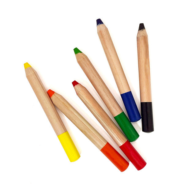 Watercolor Pencils – Jumbo Size – Set of 6 Colors elseware unplug