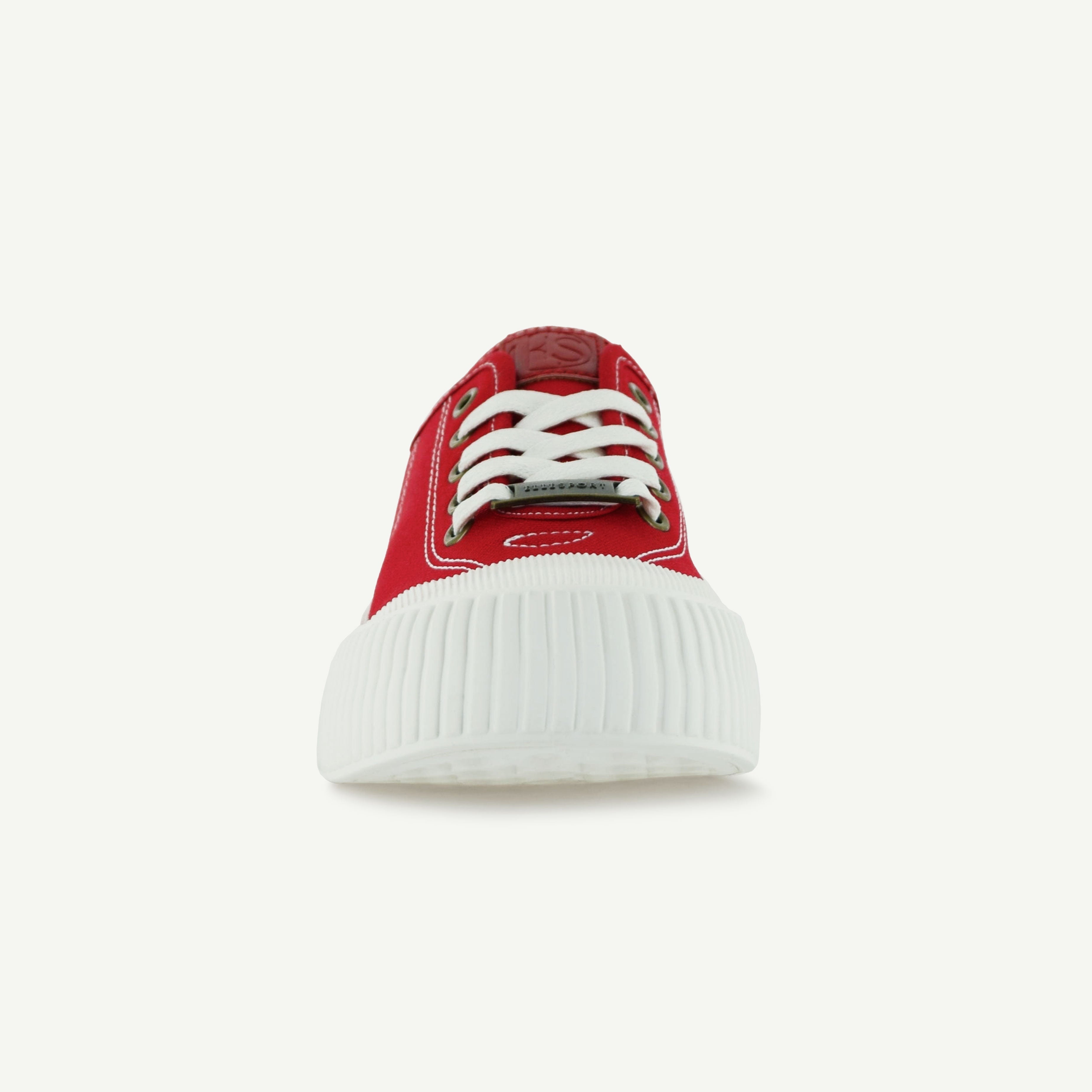 COURT ROYALE: VULCANIZED COURT SHOE - RED Elle Footwear