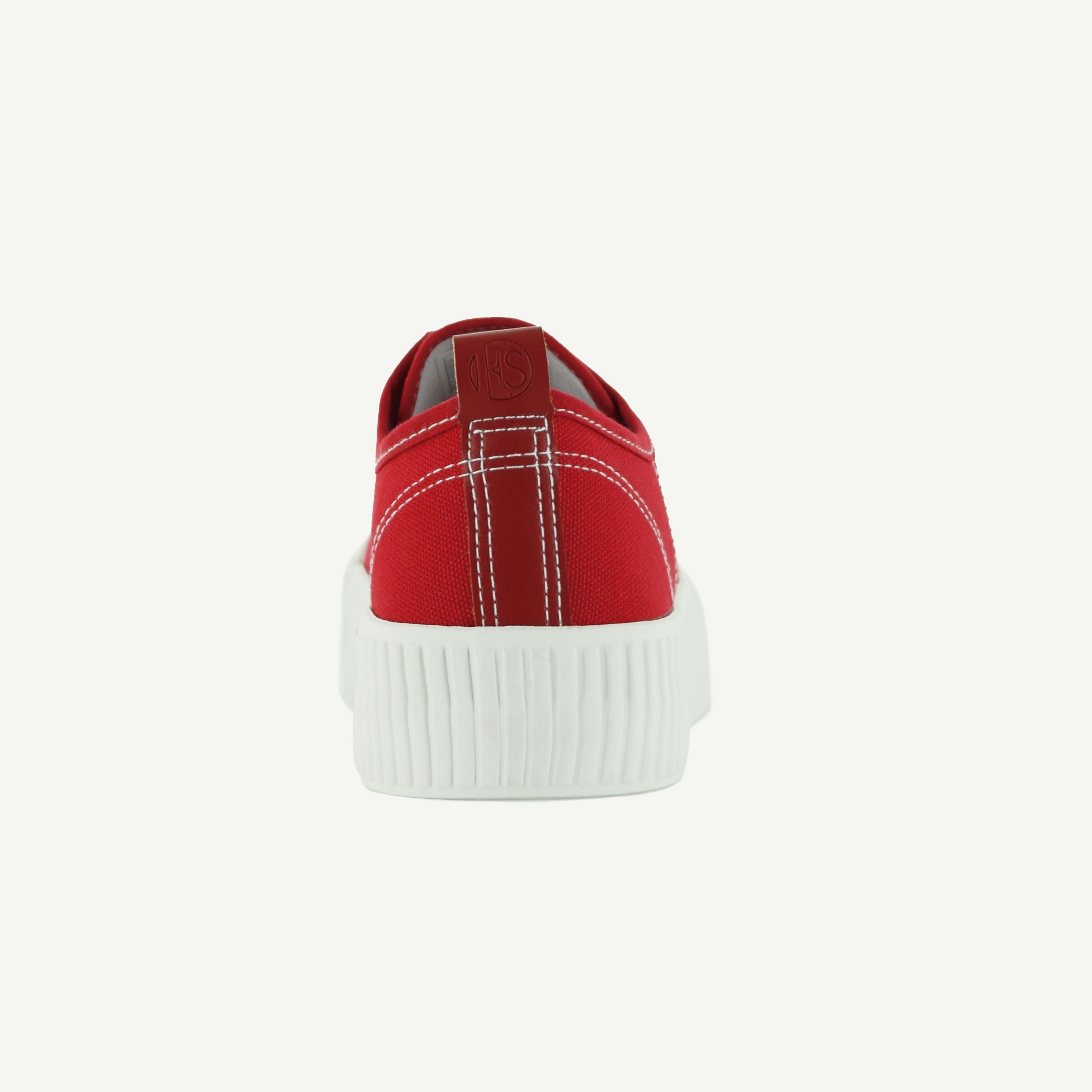 COURT ROYALE: VULCANIZED COURT SHOE - RED Elle Footwear