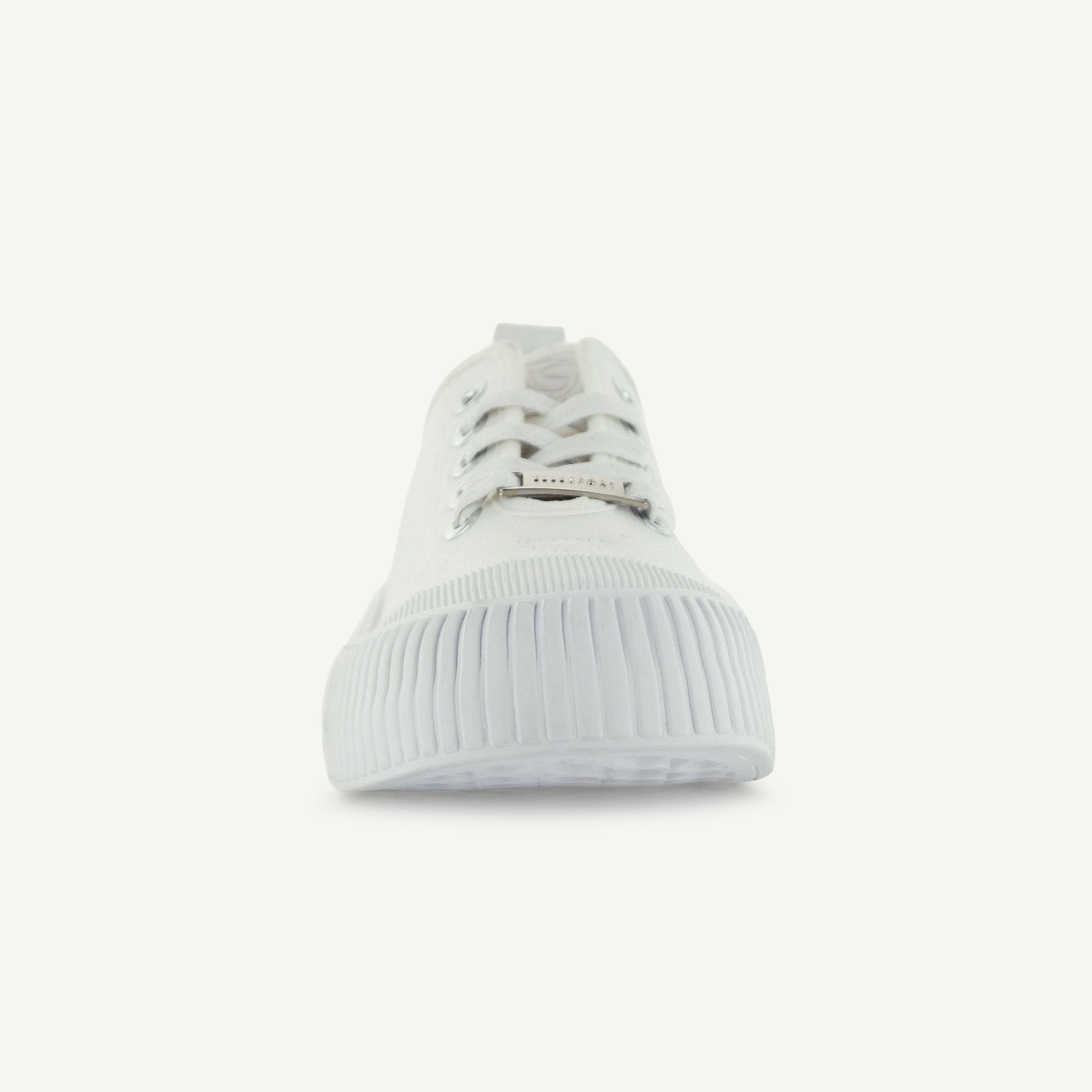 COURT ROYALE: VULCANIZED COURT SHOE - WHITE Elle Footwear