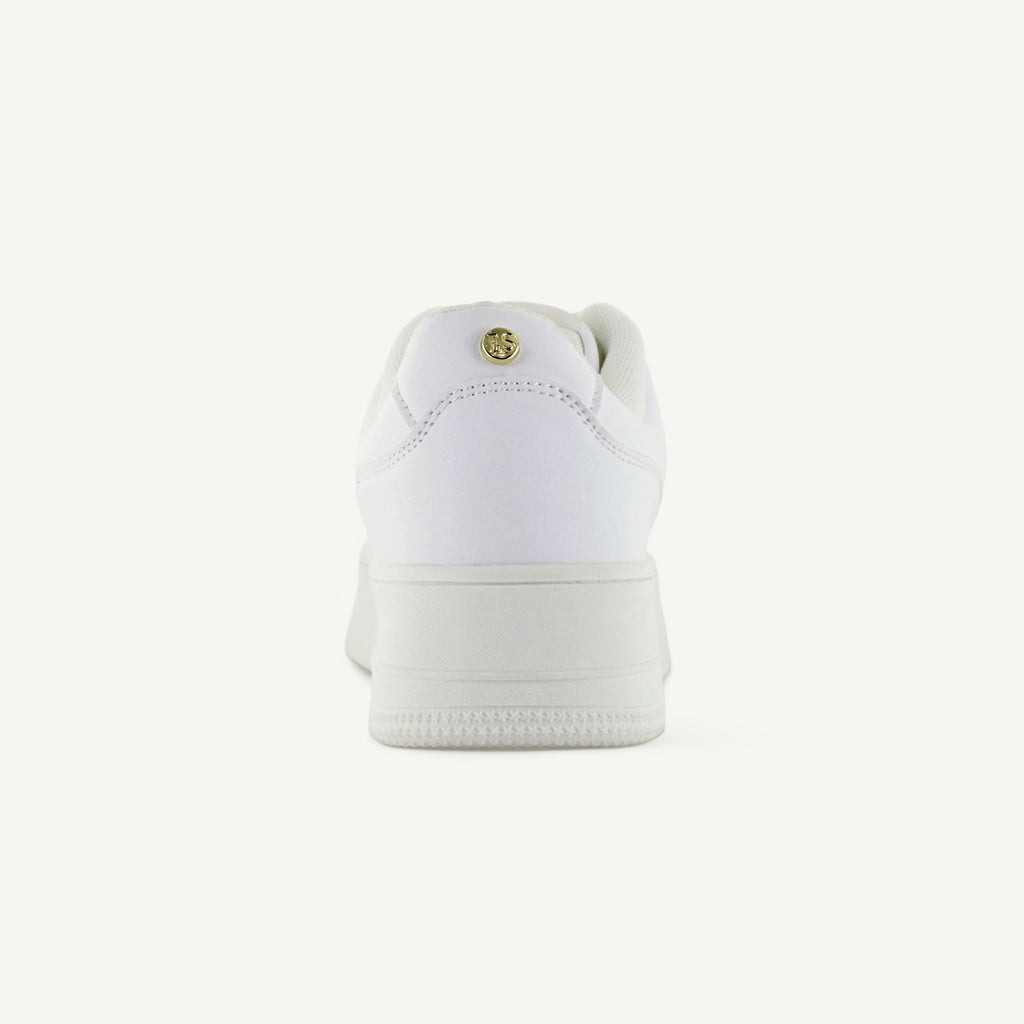 THE METRO: PLATFORM COURT SHOE - WHITE Elle Footwear