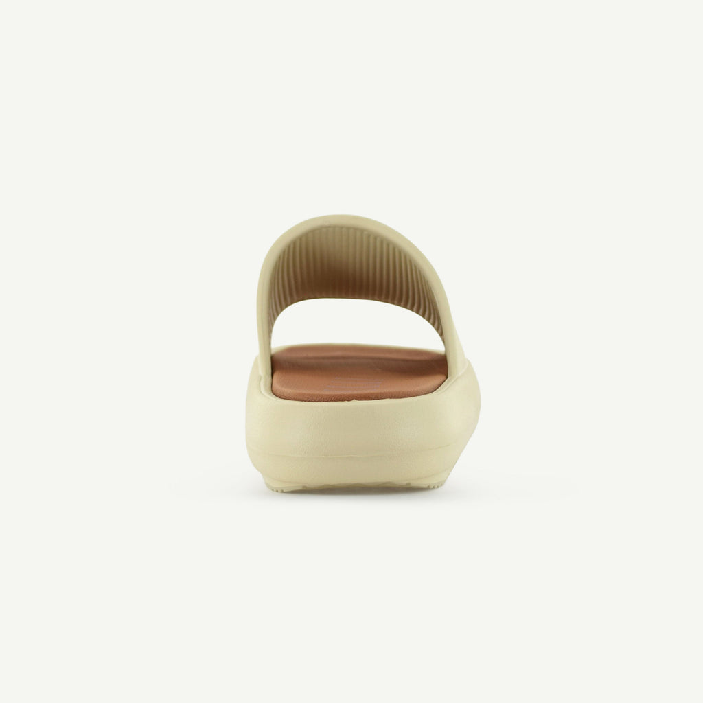 ST. TROPEZ: PLATFORM SLIDE - TAN Elle Footwear