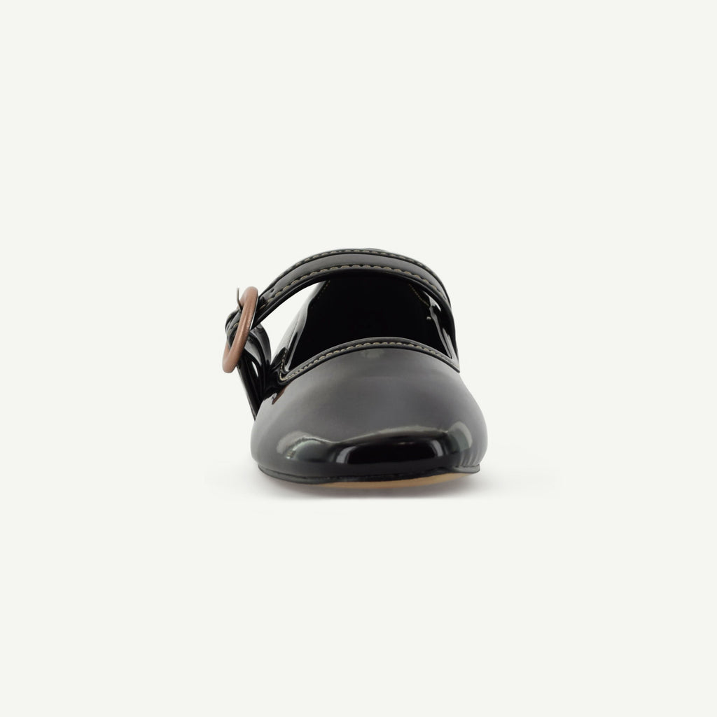 MARIANA: FLAT MARY JANE - BLACK Elle Footwear