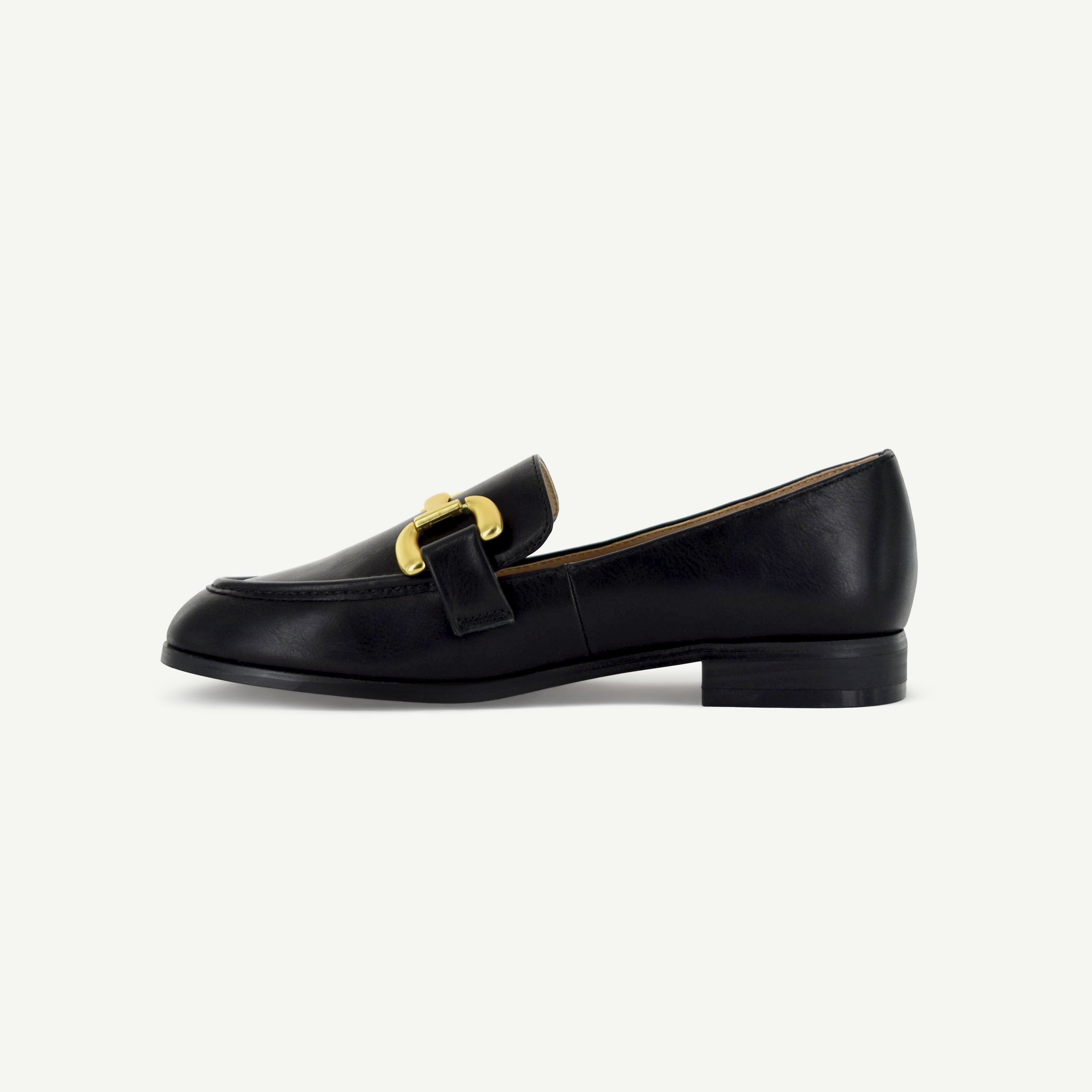 GEORGINA: CLASSIC LOAFER - BLACK Elle Footwear