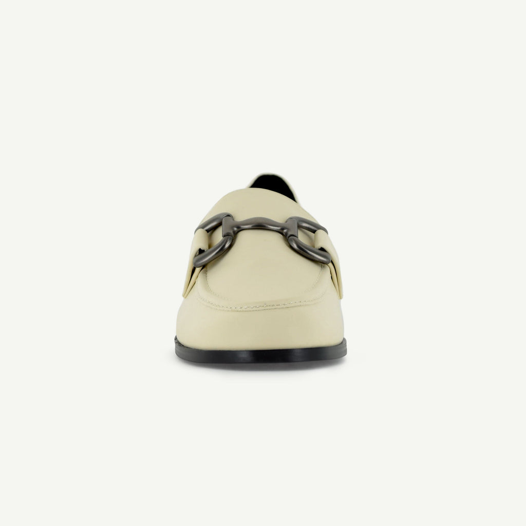 GEORGINA: CLASSIC LOAFER - ECRU Elle Footwear