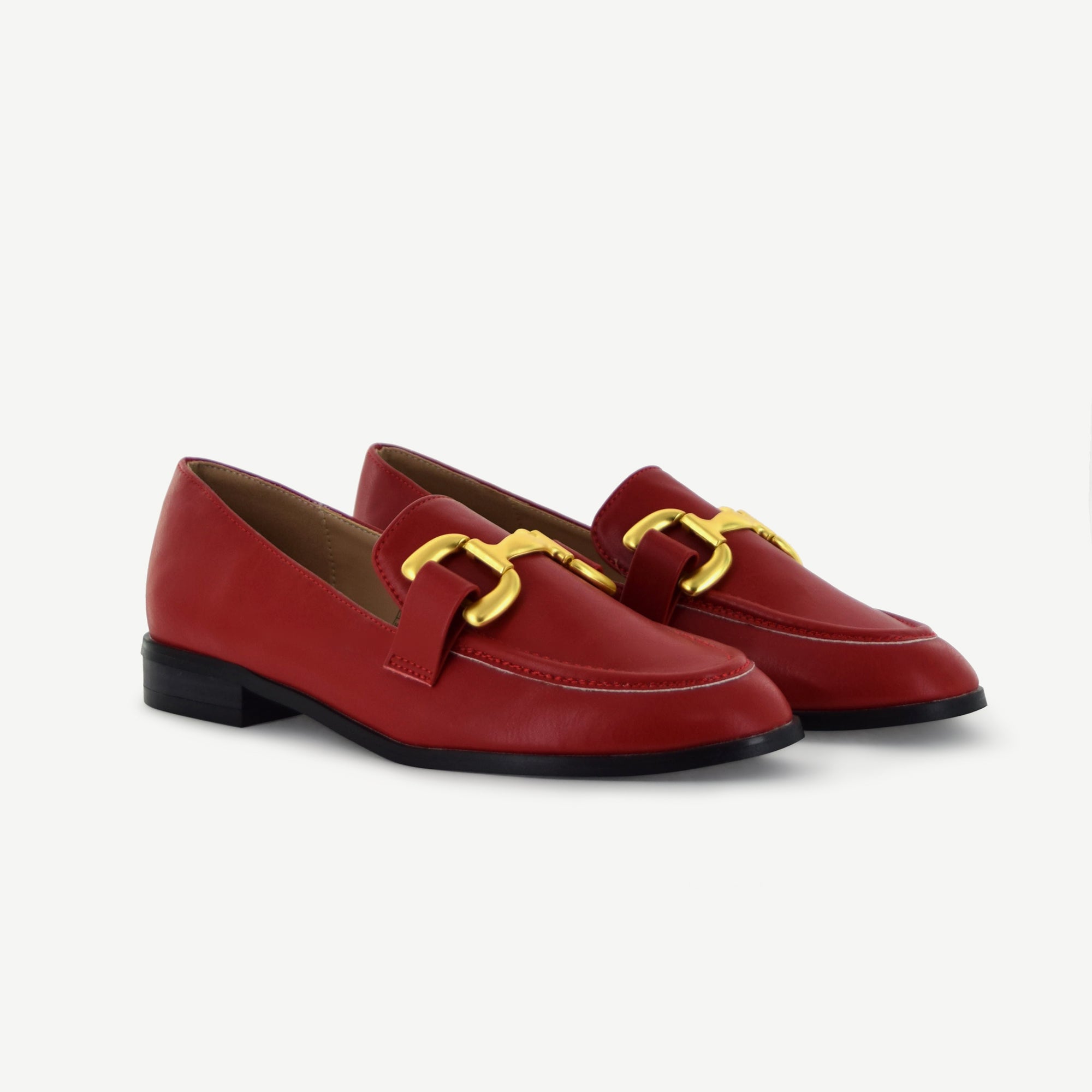 GEORGINA: CLASSIC LOAFER - CARDINAL Elle Footwear