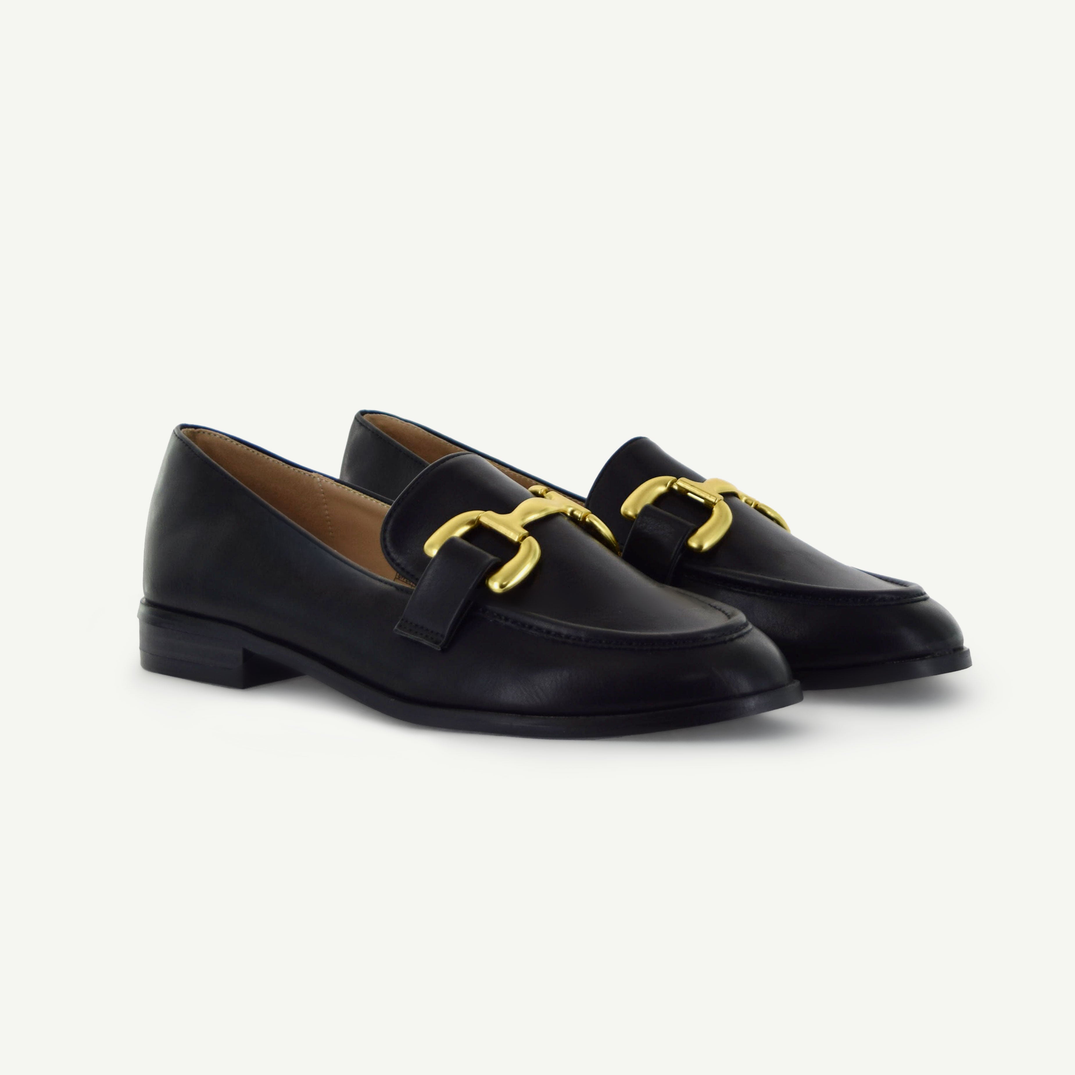 GEORGINA: CLASSIC LOAFER - BLACK Elle Footwear