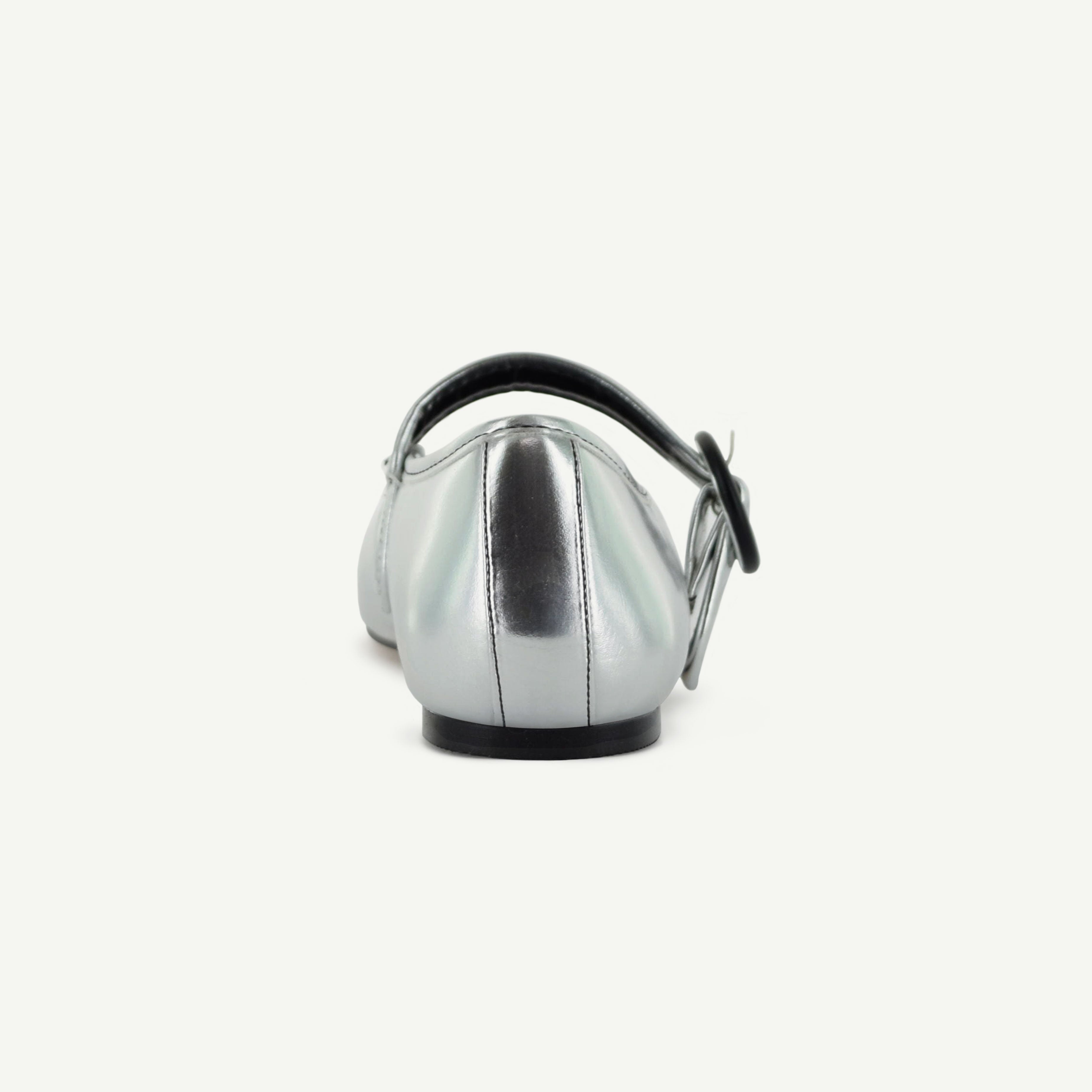 MARIANA: FLAT MARY JANE - SILVER Elle Footwear