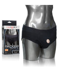Packer Gear Brief Harness - Black (XL/2X) Adult Toy Box