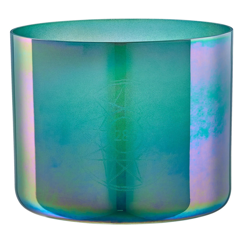 6.75" Essence Solfeggio Crystal Singing Bowl, 285 Hz, Turquoise Green Utah Energy Healing Center