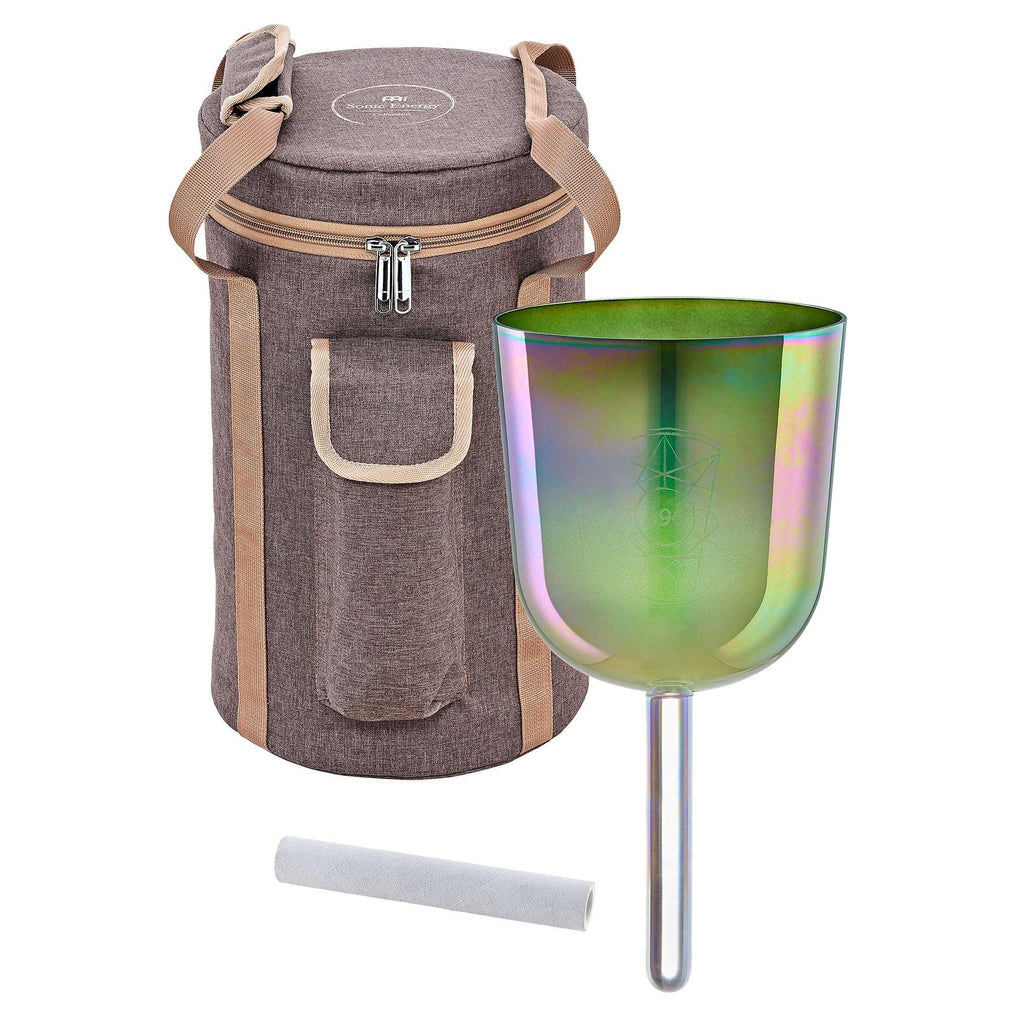 5.75" Essence Solfeggio Crystal Singing Bowl, UT 396 Hz, Olive Green Utah Energy Healing Center