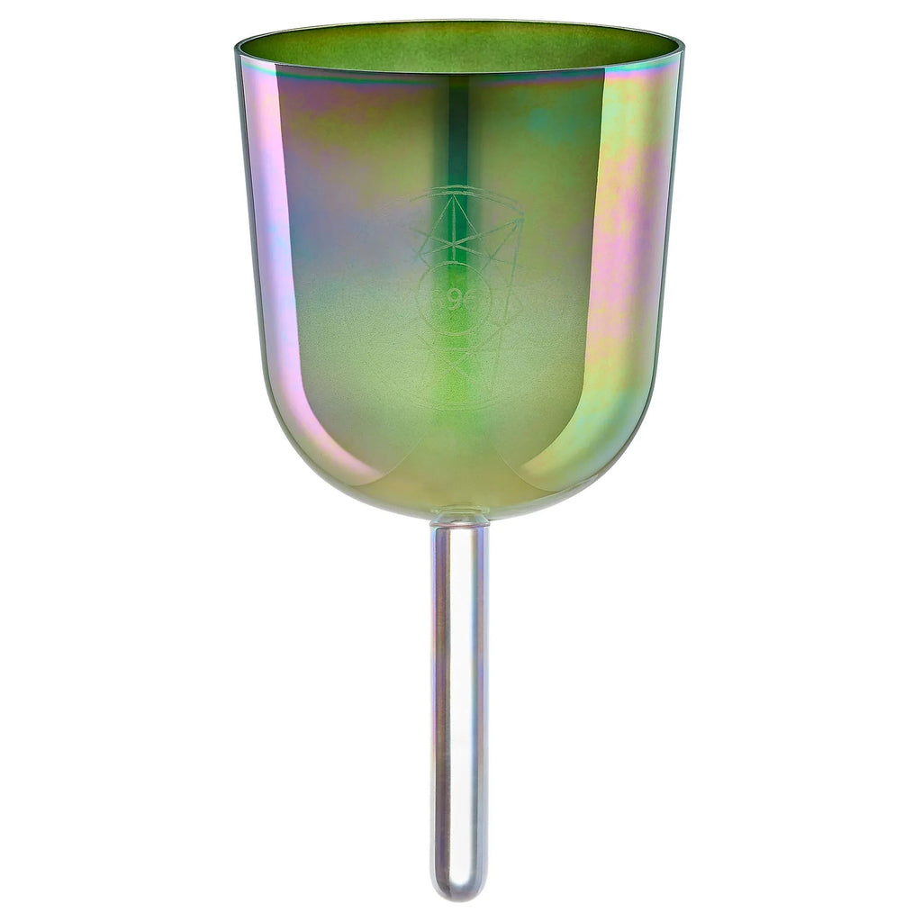 5.75" Essence Solfeggio Crystal Singing Bowl, UT 396 Hz, Olive Green Utah Energy Healing Center