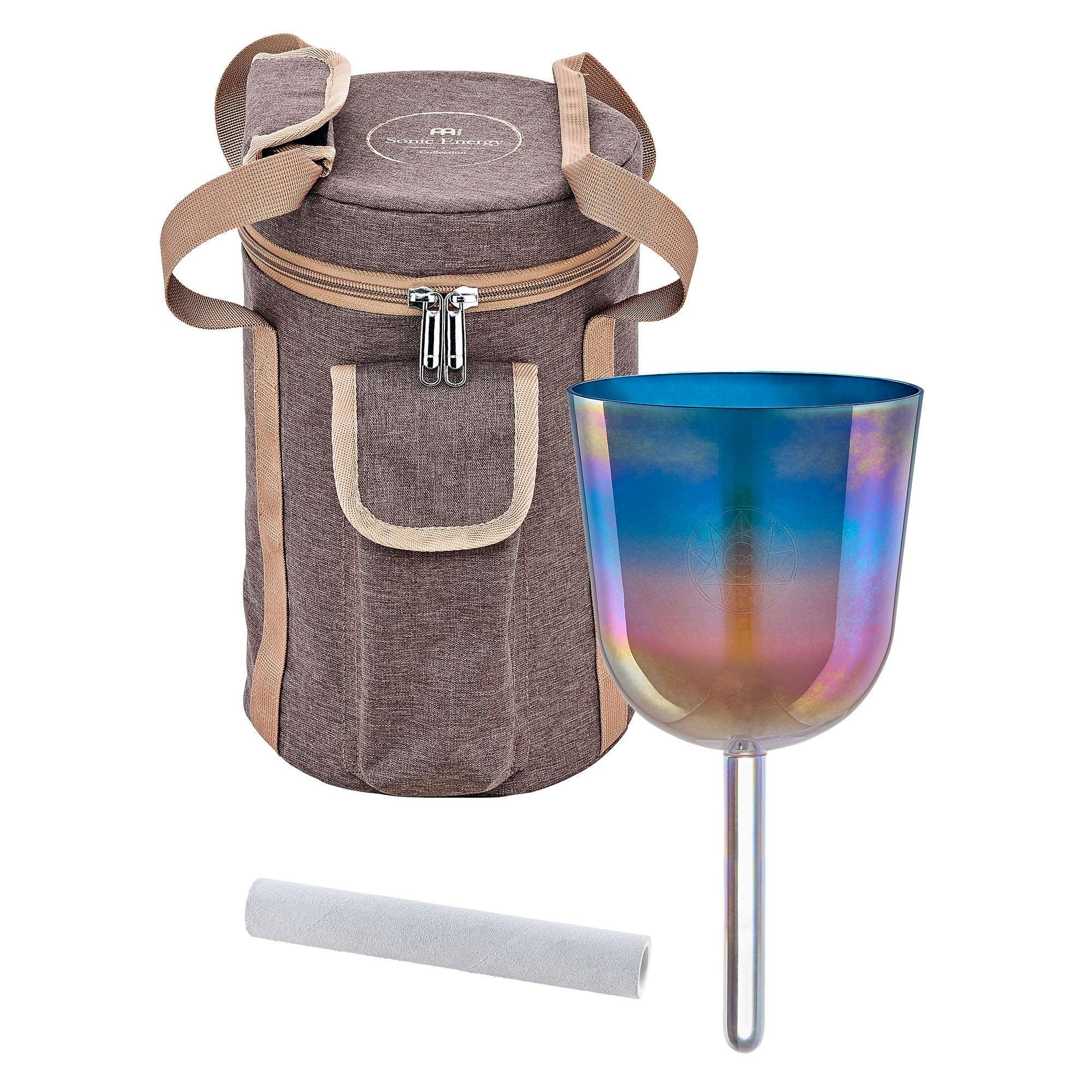 4.5" Essence Solfeggio Crystal Singing Bowl, MI 528 Hz, Sunrise Blue Utah Energy Healing Center