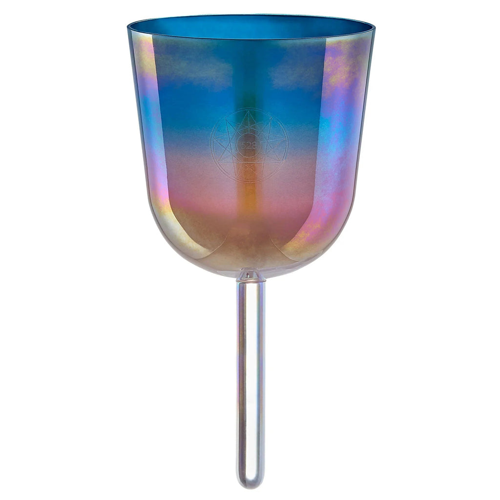 4.5" Essence Solfeggio Crystal Singing Bowl, MI 528 Hz, Sunrise Blue Utah Energy Healing Center