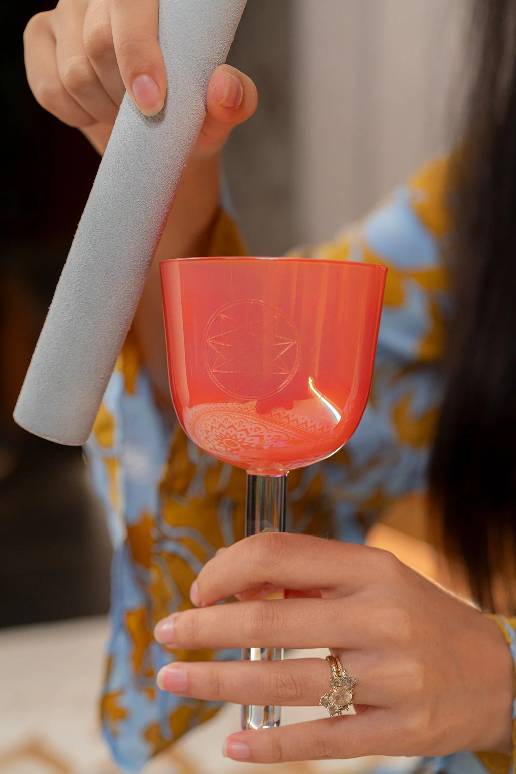 3.25" Essence Solfeggio Crystal Singing Bowl, 963 Hz, Coral Reef Utah Energy Healing Center