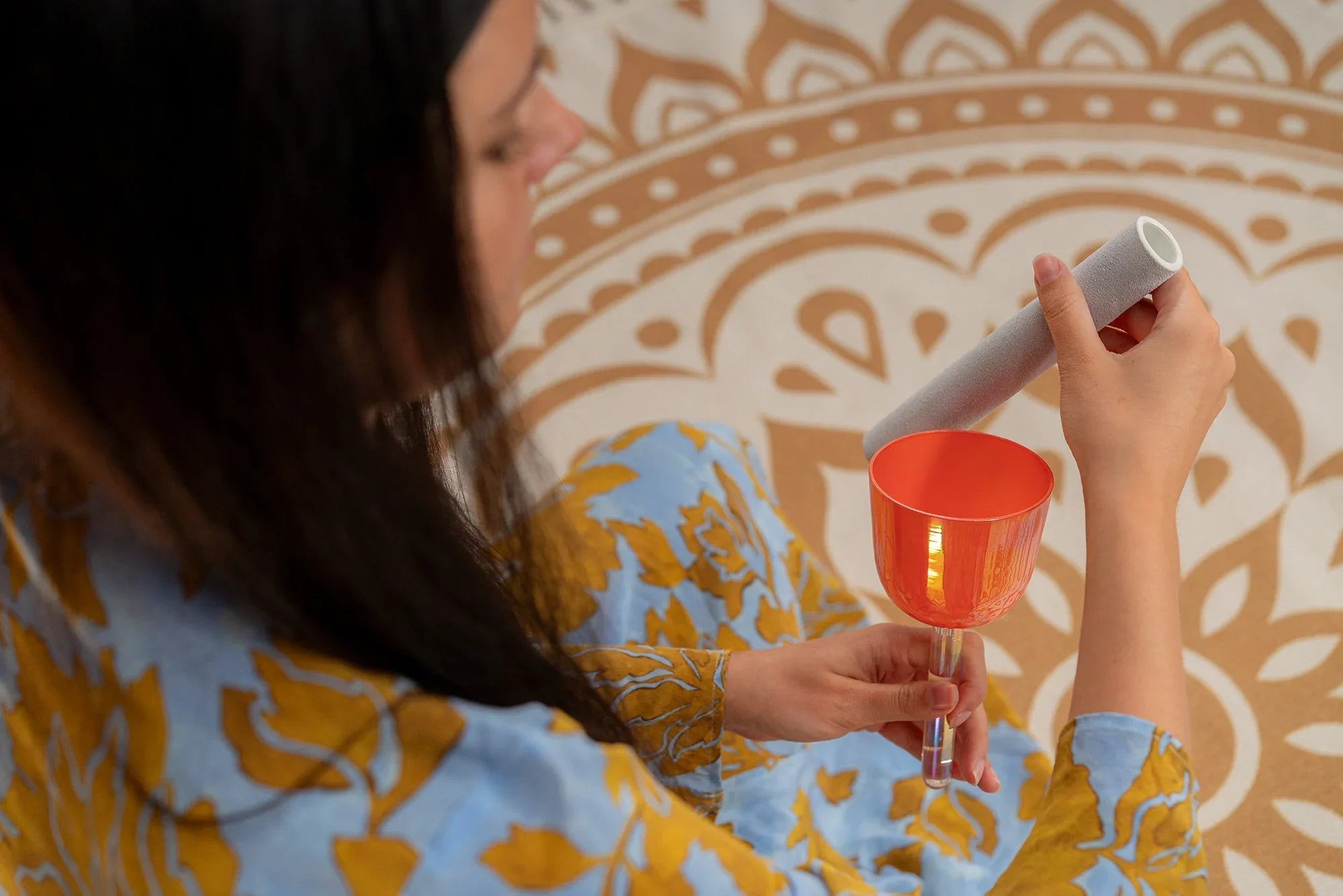3.25" Essence Solfeggio Crystal Singing Bowl, 963 Hz, Coral Reef Utah Energy Healing Center