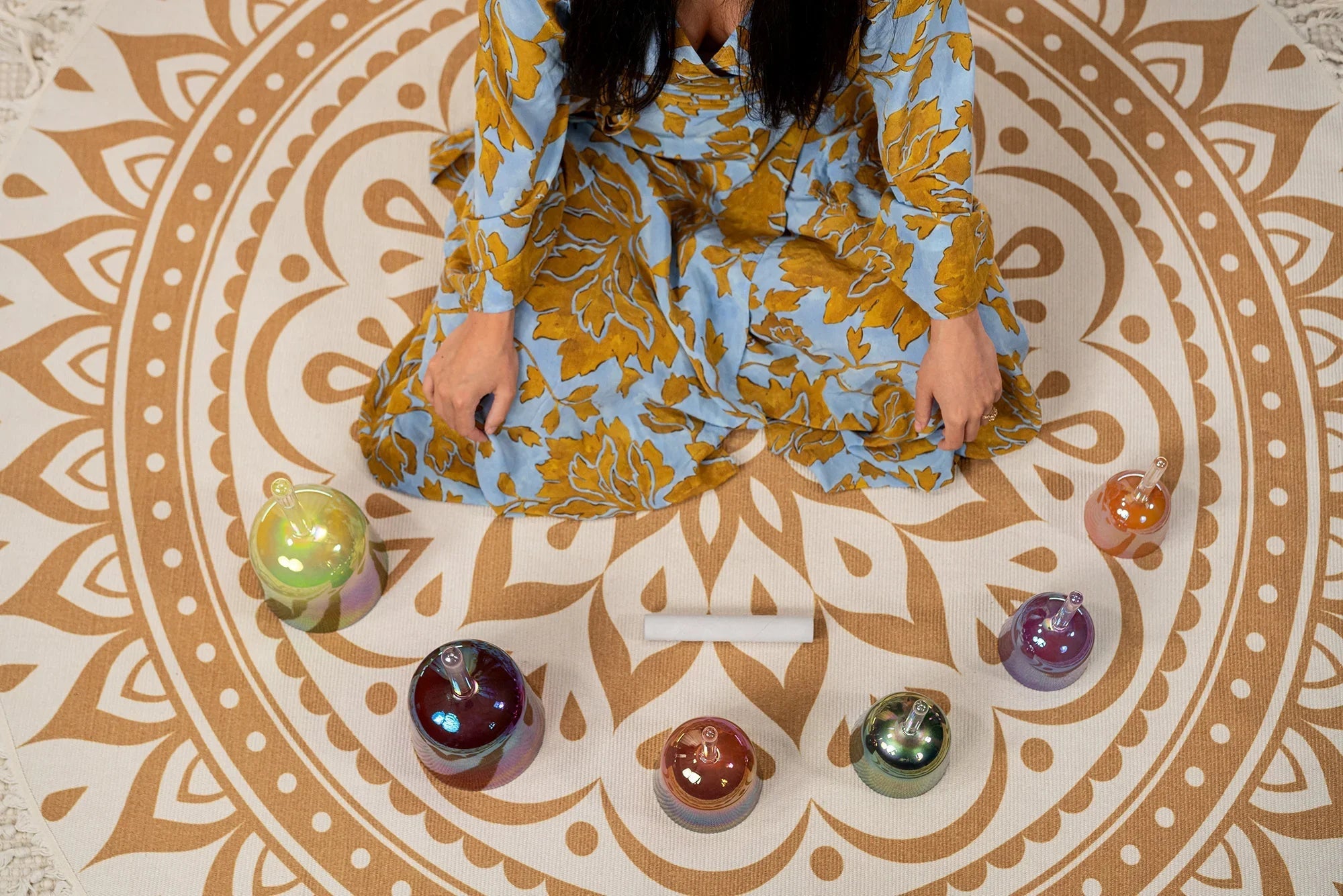 6-Piece Essence Solfeggio Crystal Singing Bowl Set Utah Energy Healing Center