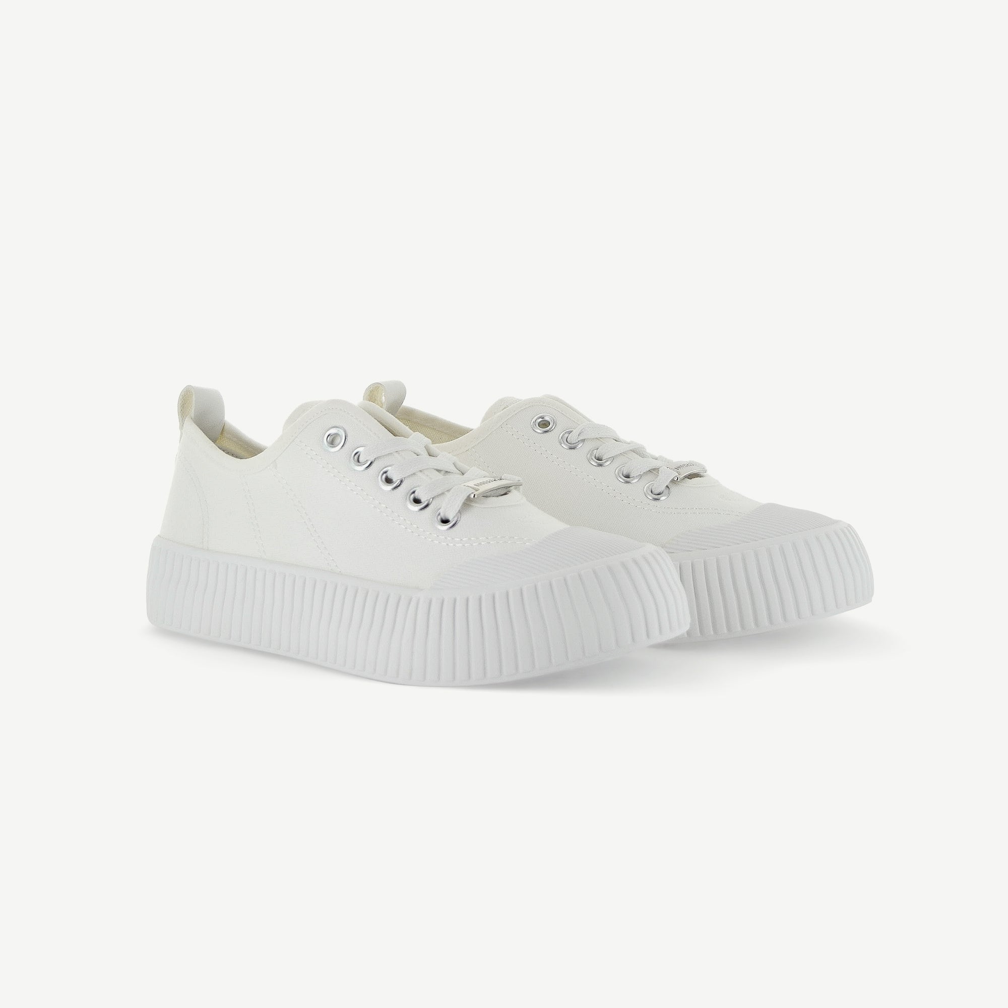 COURT ROYALE: VULCANIZED COURT SHOE - WHITE Elle Footwear
