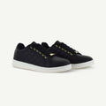 VOLTAIRE: QUILTED COURT SHOE - BLACK Elle Footwear