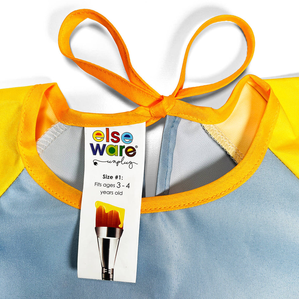 Art Smock with Pocket (Ages 3-6, 2 Sizes) Kid-Friendly elseware unplug