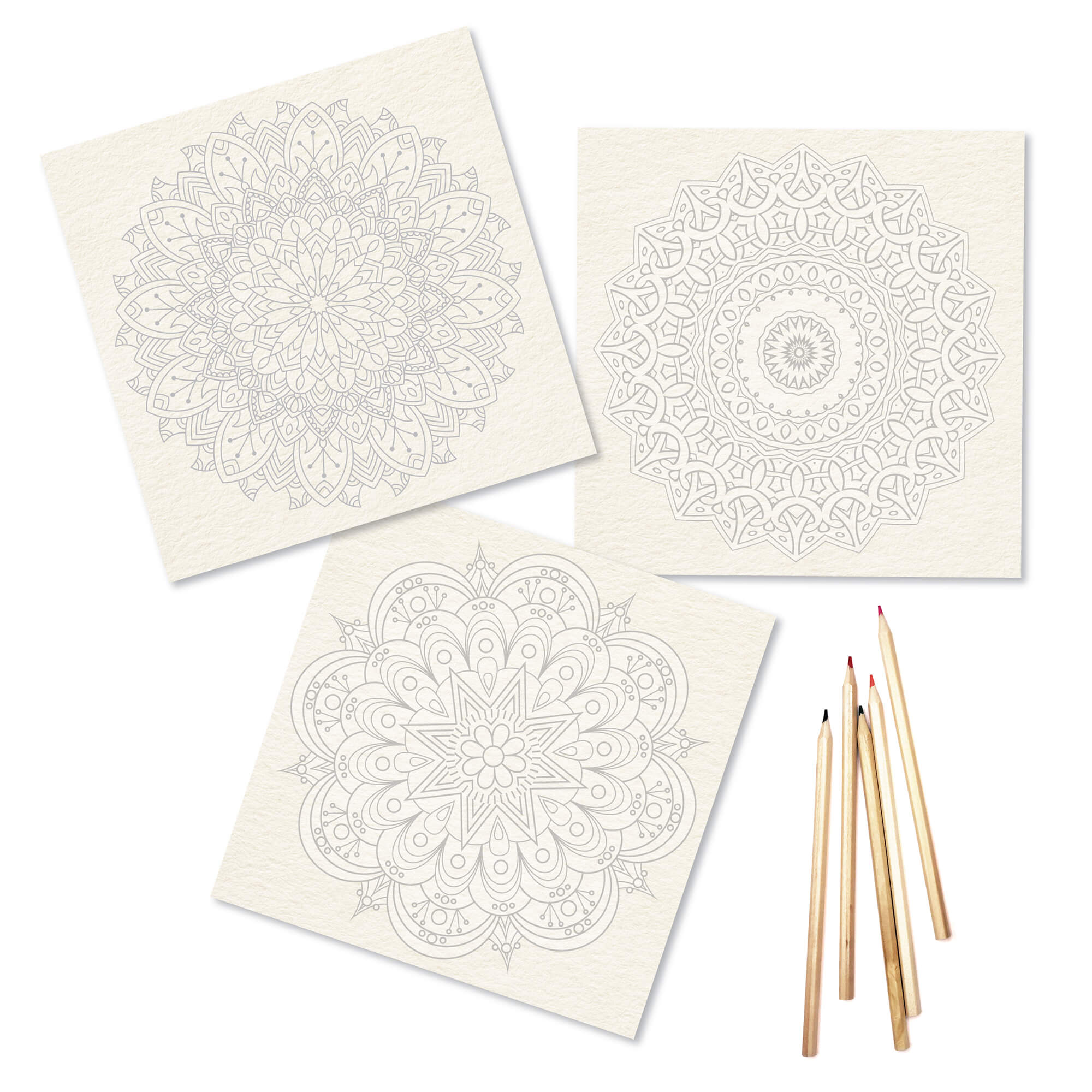 Mandala Coloring Sheets - Deluxe 110lb Paper, Artist Quality elseware unplug