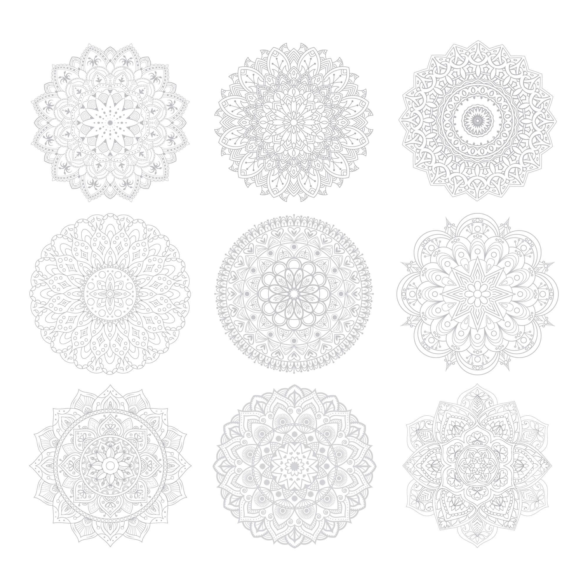 Mandala Coloring Sheets - Deluxe 110lb Paper, Artist Quality elseware unplug
