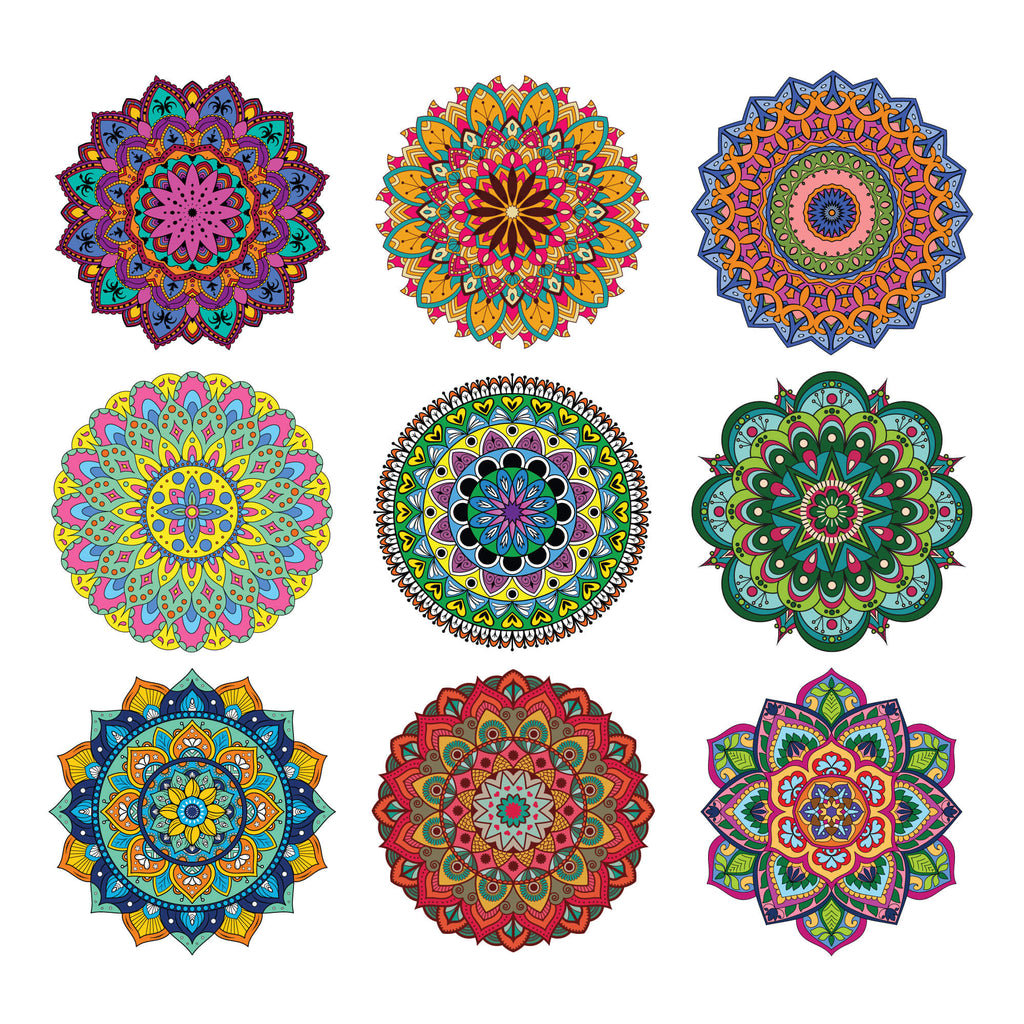Mandala Coloring Sheets - Deluxe 110lb Paper, Artist Quality elseware unplug