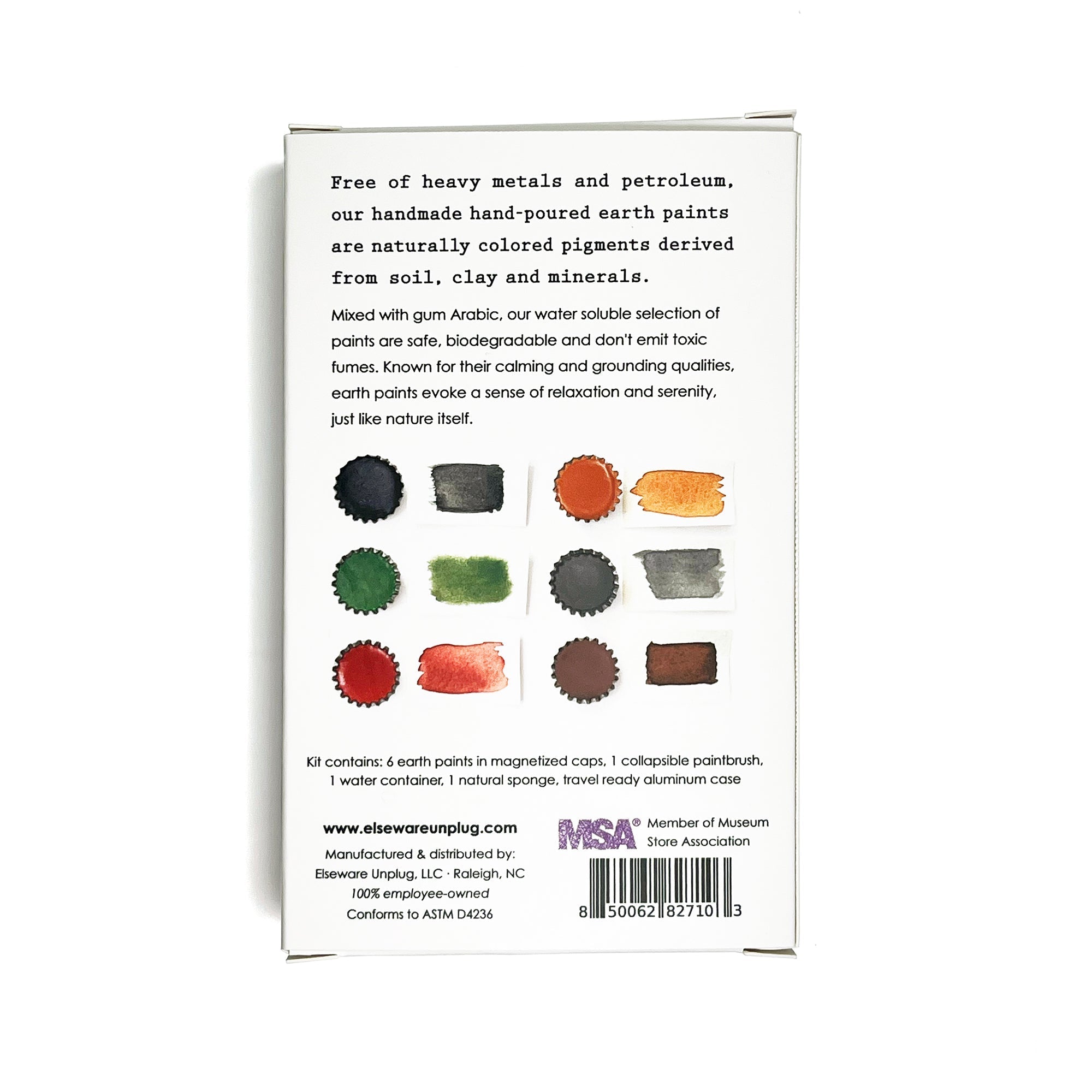 Earth Paints – Handmade – Set of 6 Natural Colors elseware unplug