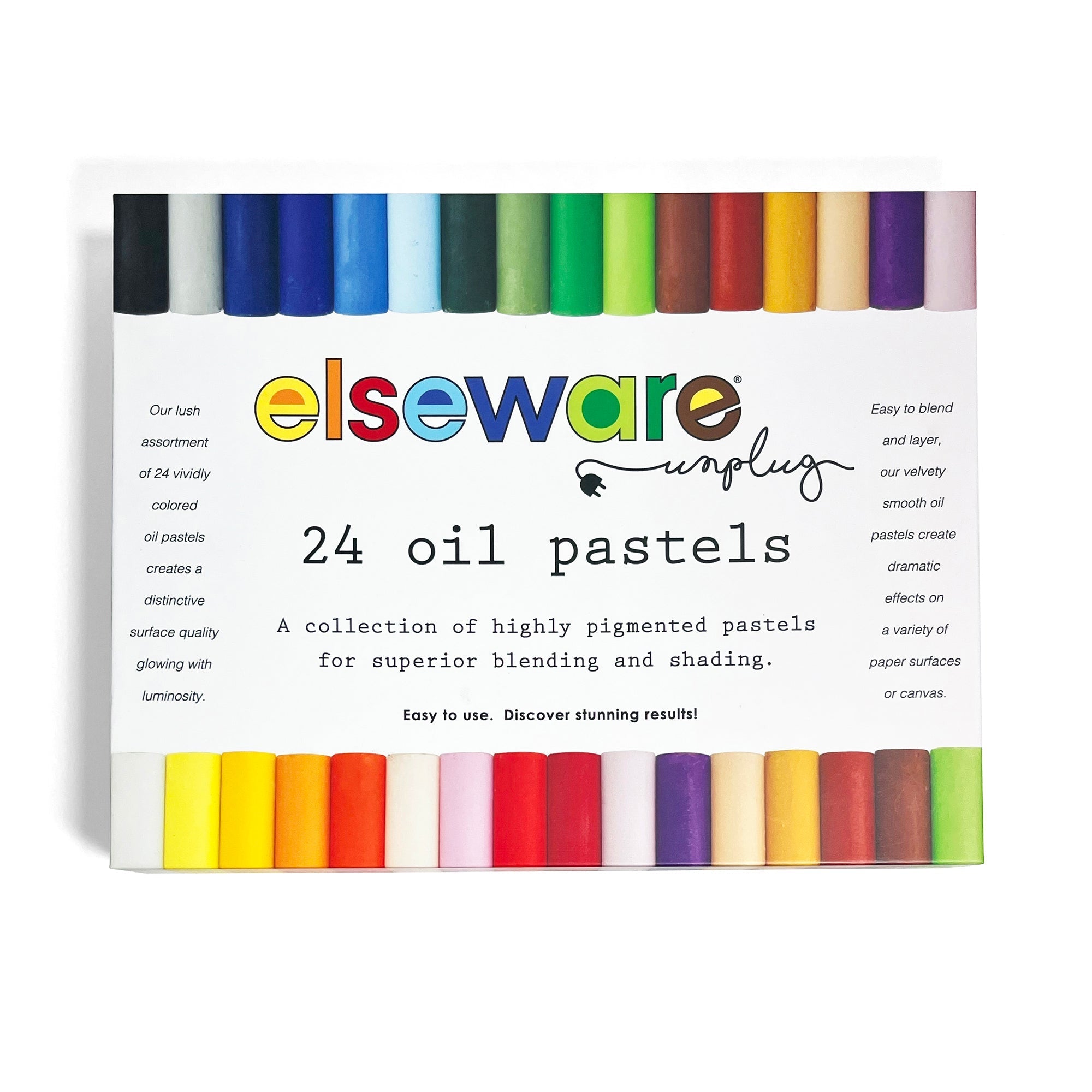 Oil Pastels – Talc-Free – Non-Toxic – 24 Colors elseware unplug