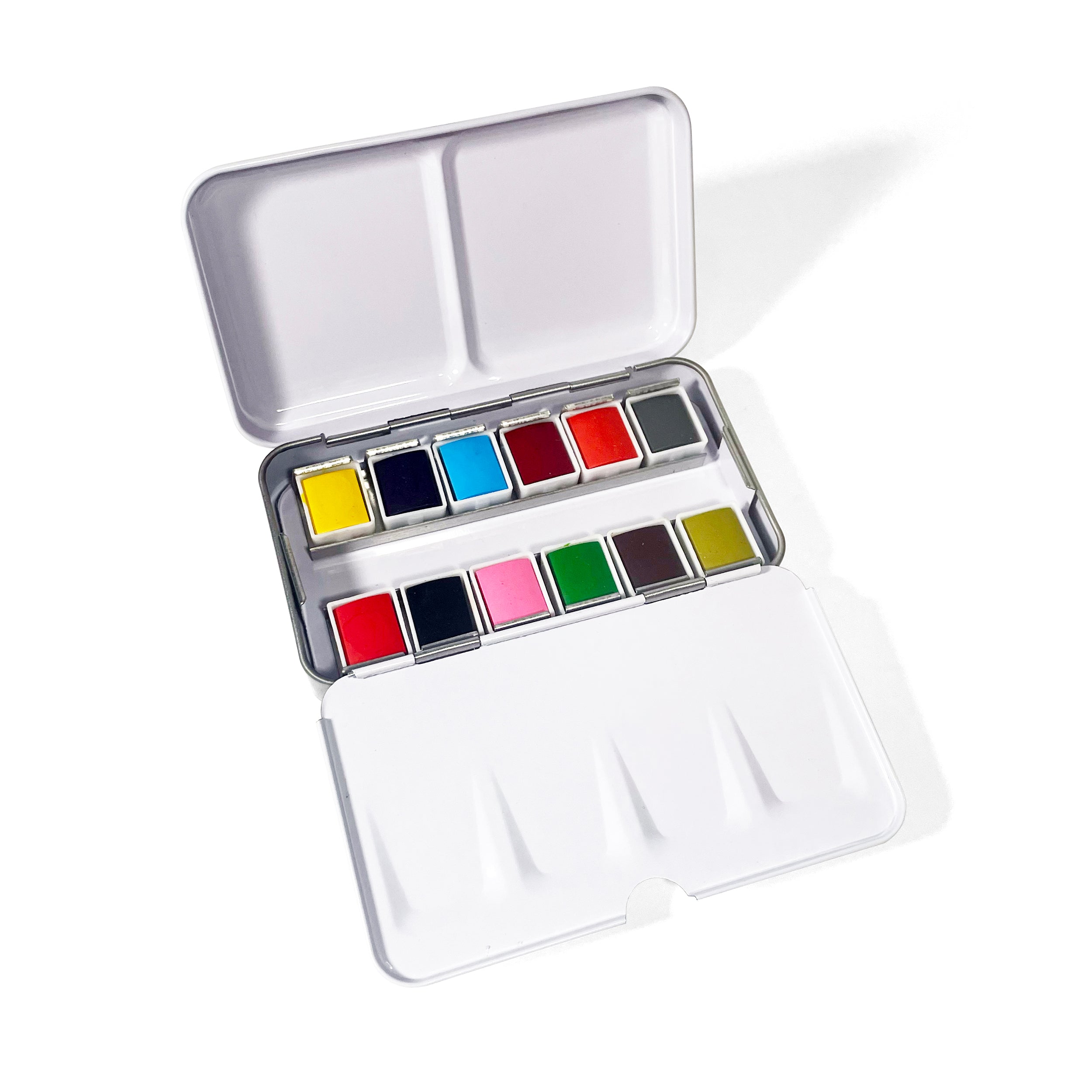 Watercolors – Metal Palette – 12 Colors – Travel Friendly elseware unplug
