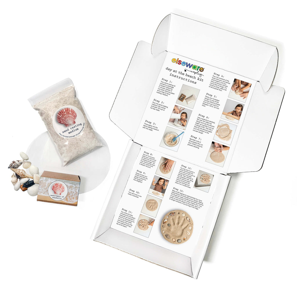 Day at the Beach – Kids Hand & Footprint Keepsake elseware unplug