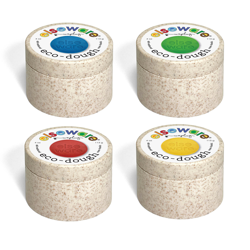 Eco-Dough (4-Pack) – Natural, Non-Toxic Multi-Colors elseware unplug