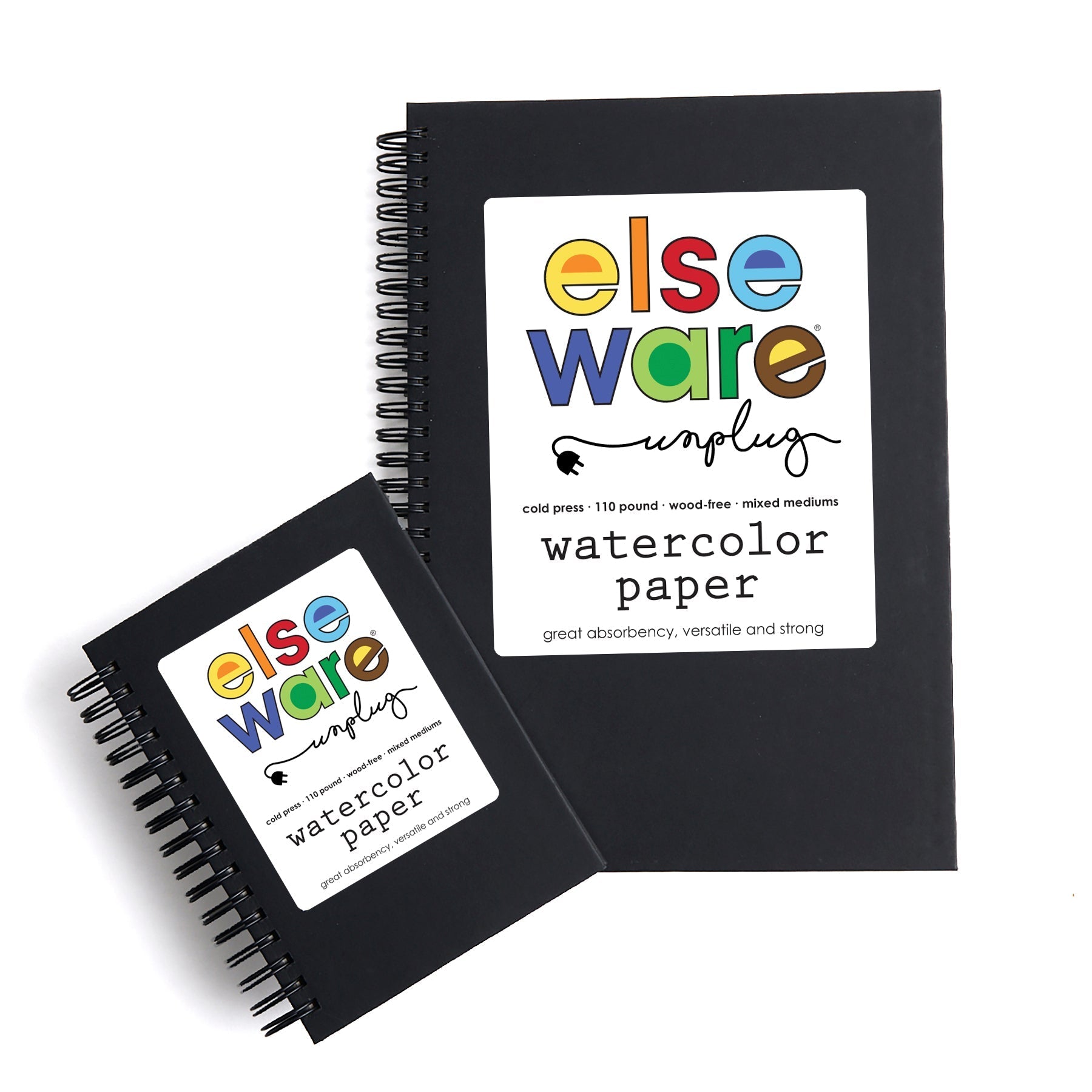 Watercolor Paper Pad (Large) – 7" x 10" – 110 lb Cotton Rag elseware unplug