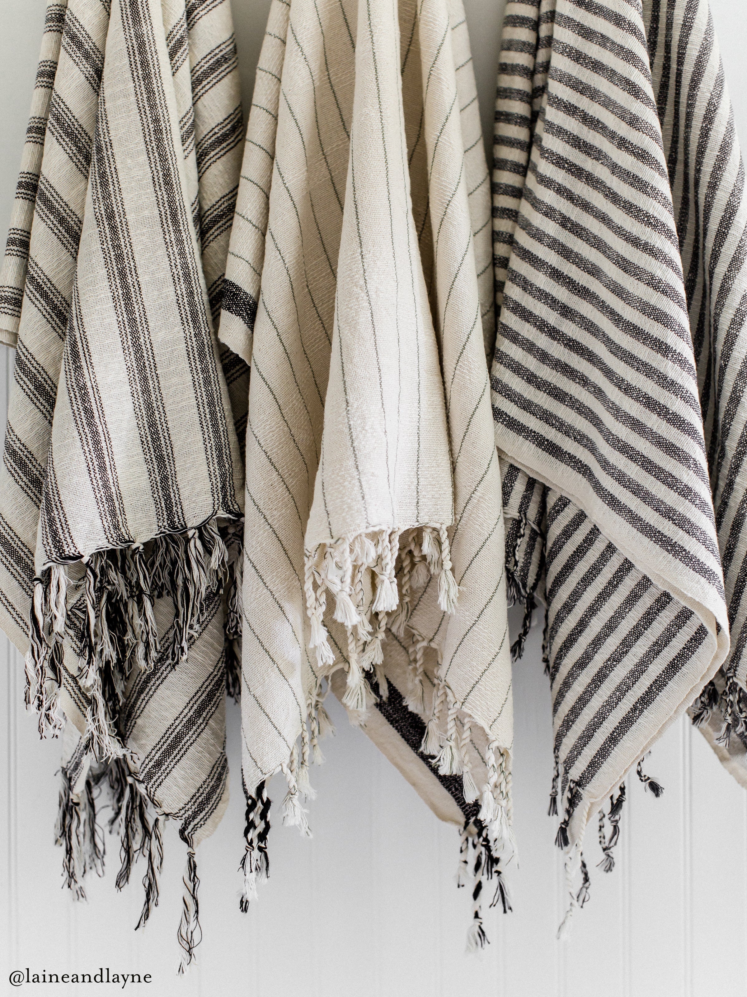 Abbas Cotton Linen Towel Eastern Woven