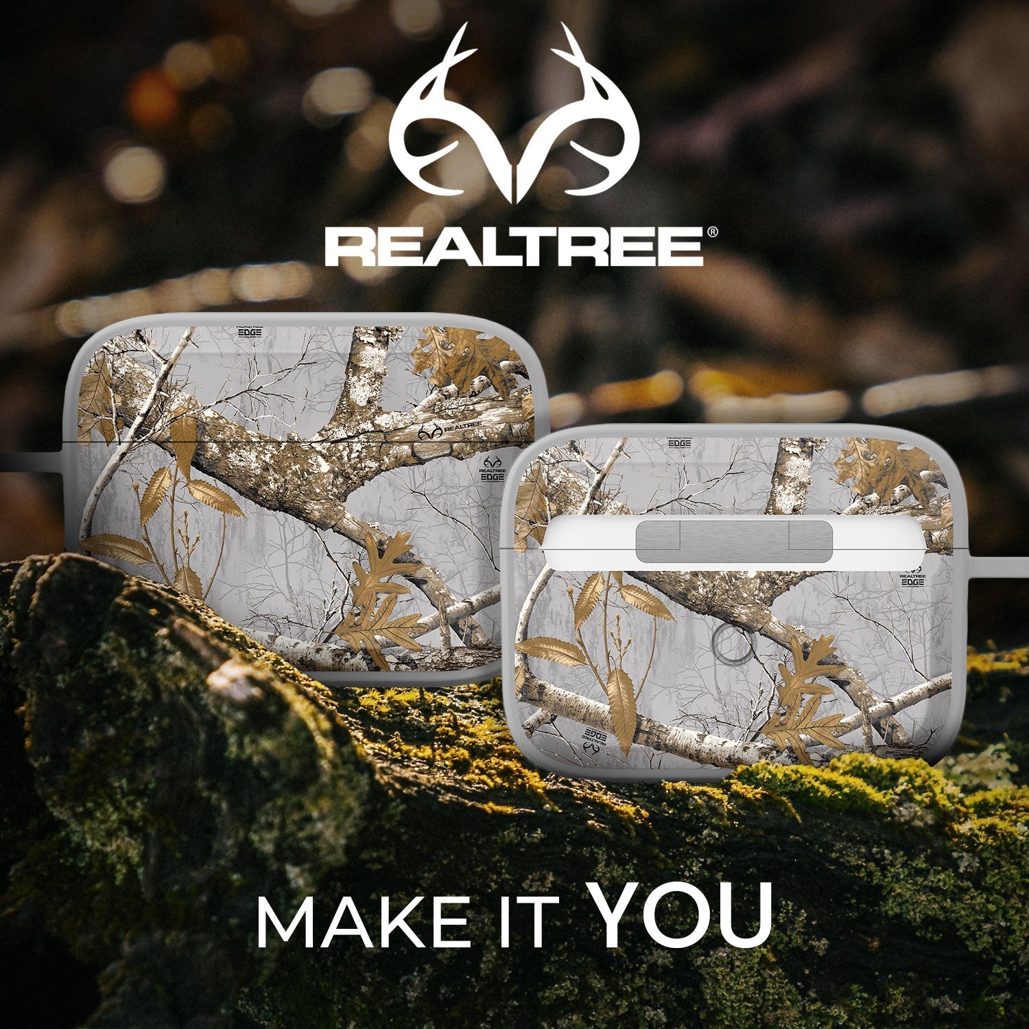 Realtree HDX Apple AirPods Pro 1 & 2 Case Cover Affinity Bands
