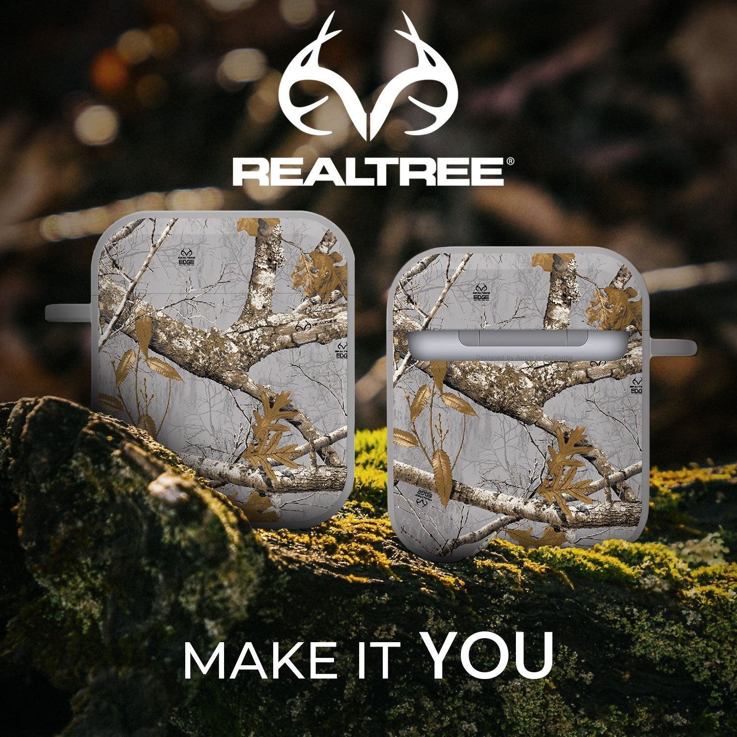 Realtree HDX Apple AirPods Gen 1 & 2 Case Cover Affinity Bands