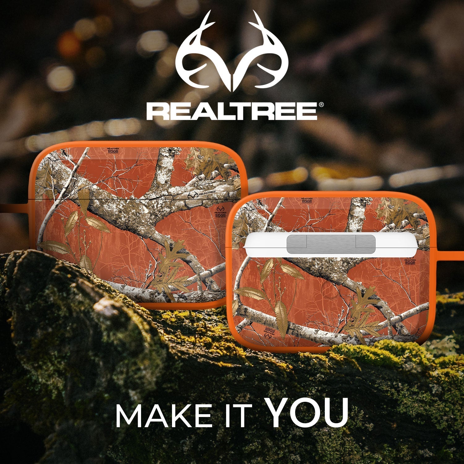 Realtree HDX Apple AirPods Pro 1 & 2 Case Cover Affinity Bands