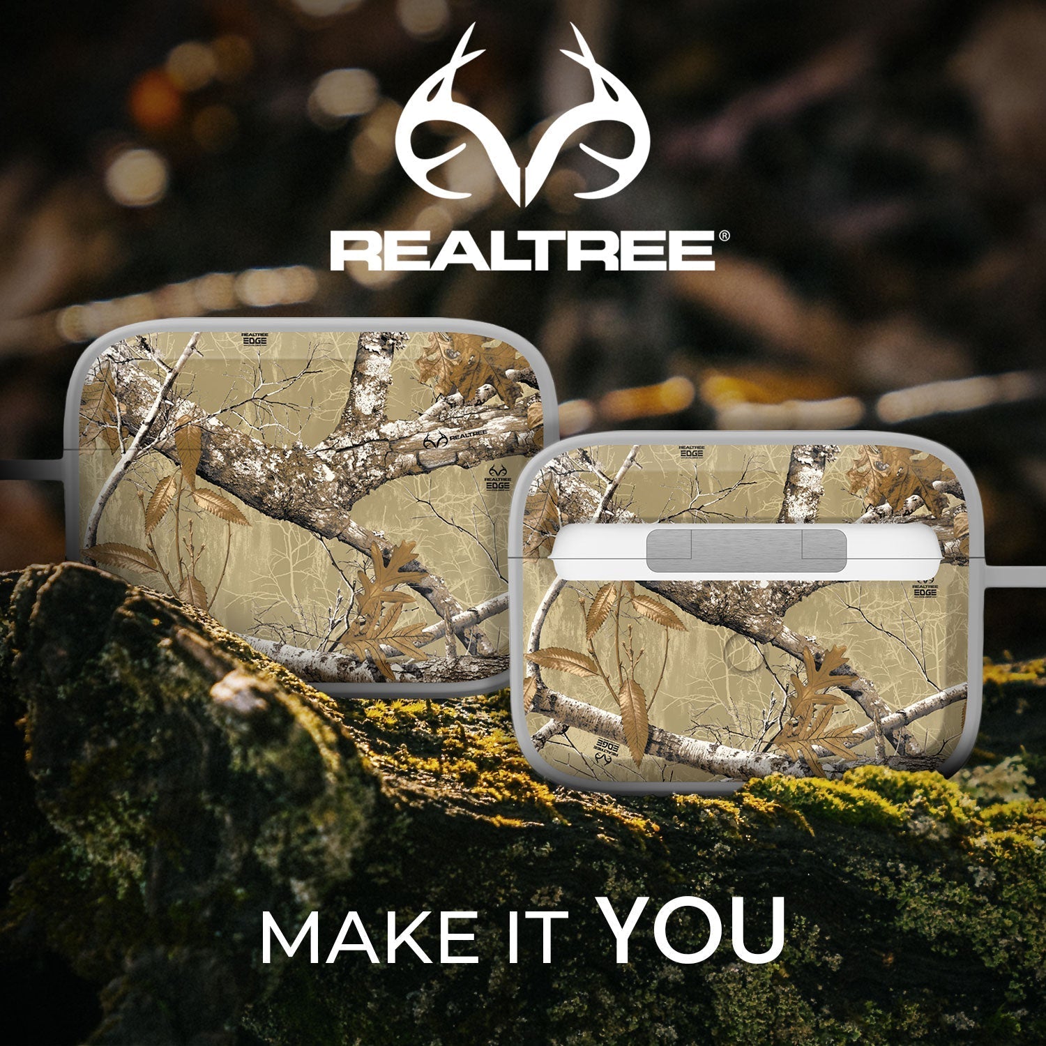 Realtree HDX Apple AirPods Pro 1 & 2 Case Cover Affinity Bands
