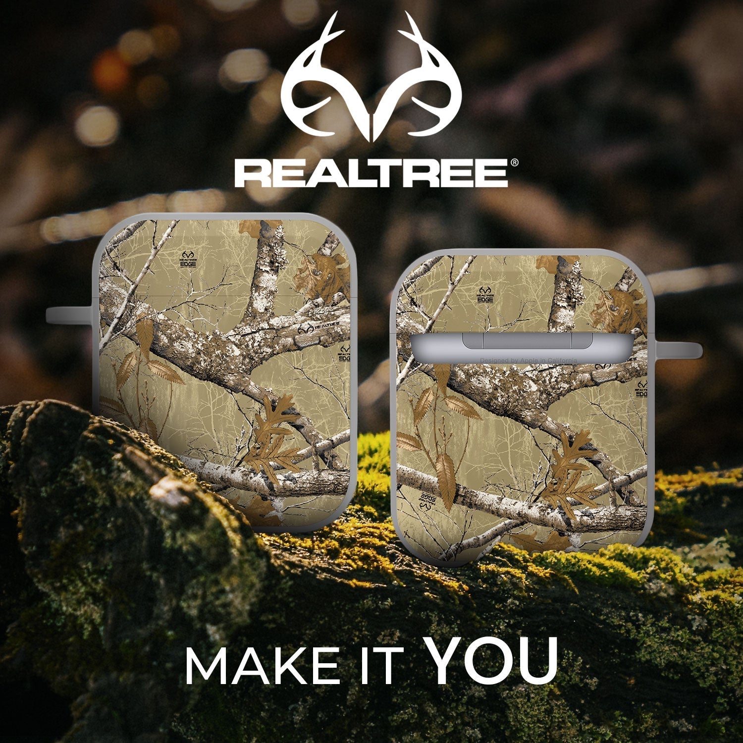 Realtree HDX Apple AirPods Gen 1 & 2 Case Cover Affinity Bands