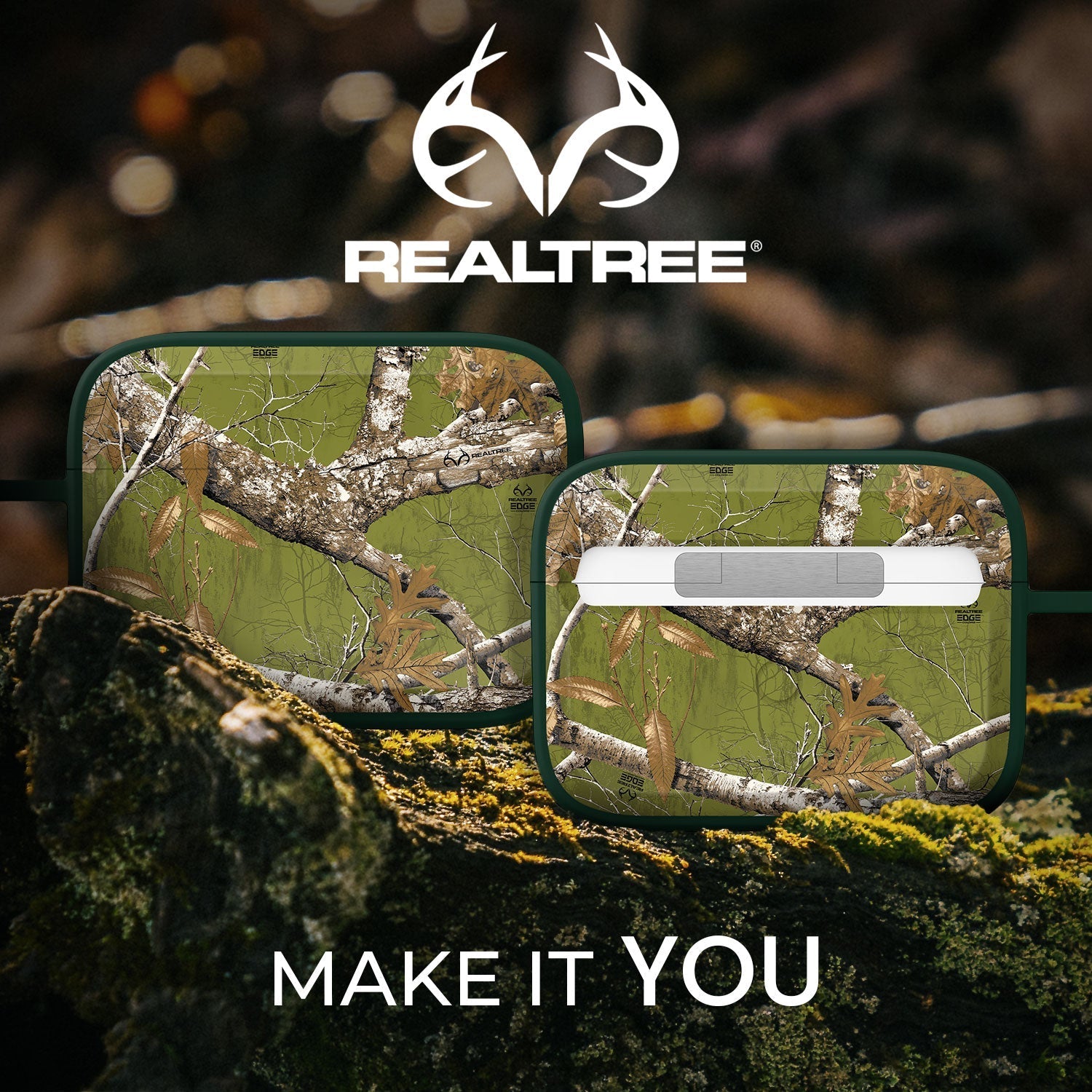 Realtree HDX Apple AirPods Pro 1 & 2 Case Cover Affinity Bands
