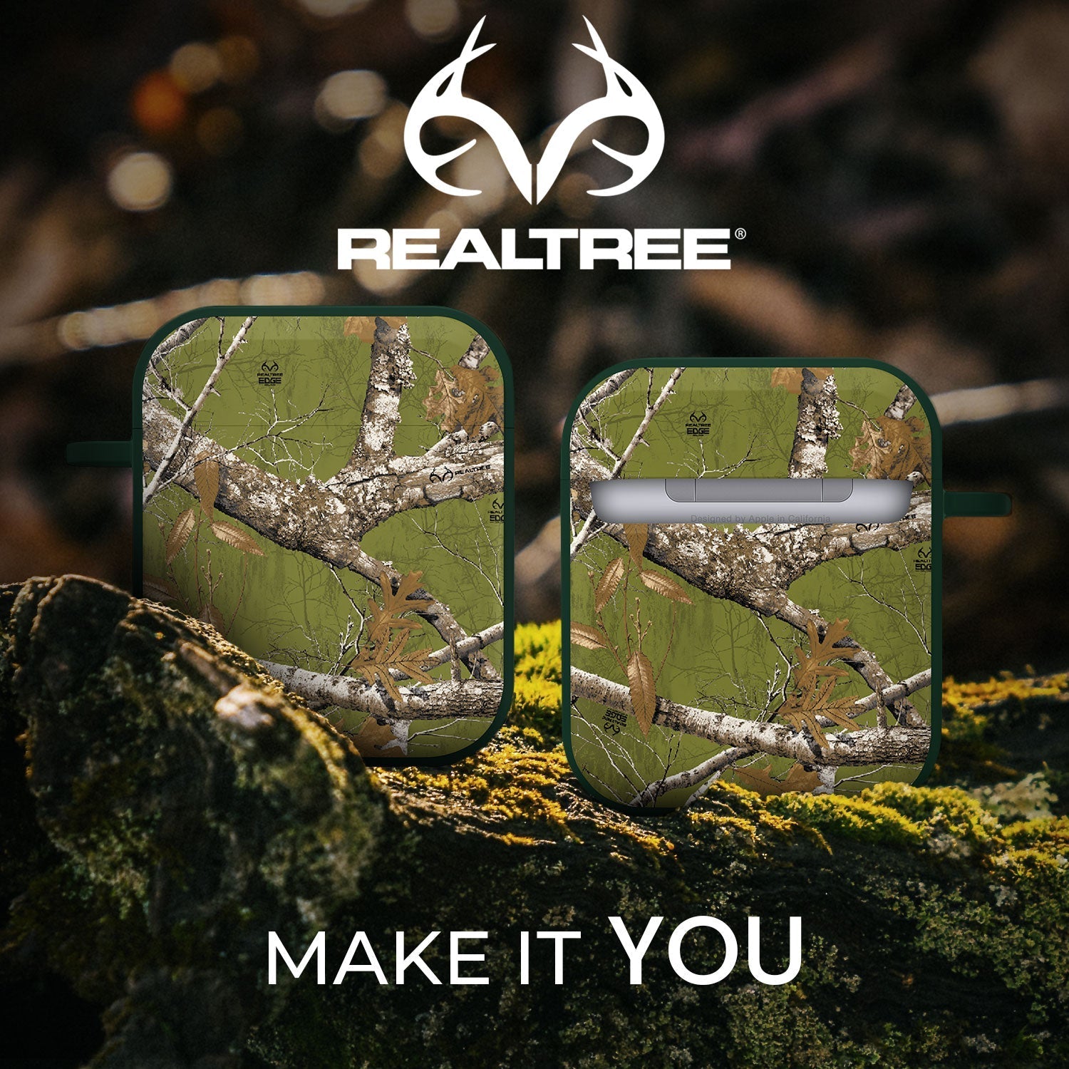Realtree HDX Apple AirPods Gen 1 & 2 Case Cover Affinity Bands
