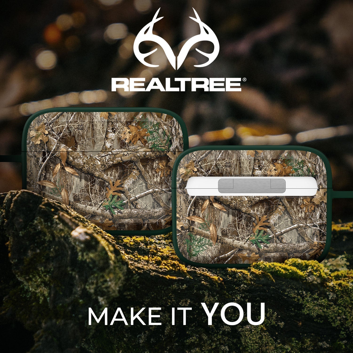 Realtree HDX Apple AirPods Pro 1 & 2 Case Cover Affinity Bands