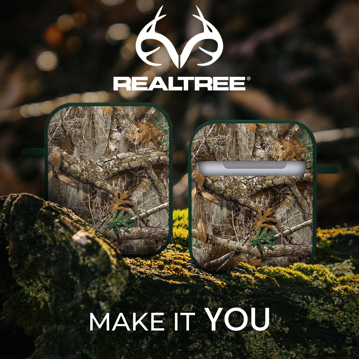 Realtree HDX Apple AirPods Gen 1 & 2 Case Cover Affinity Bands