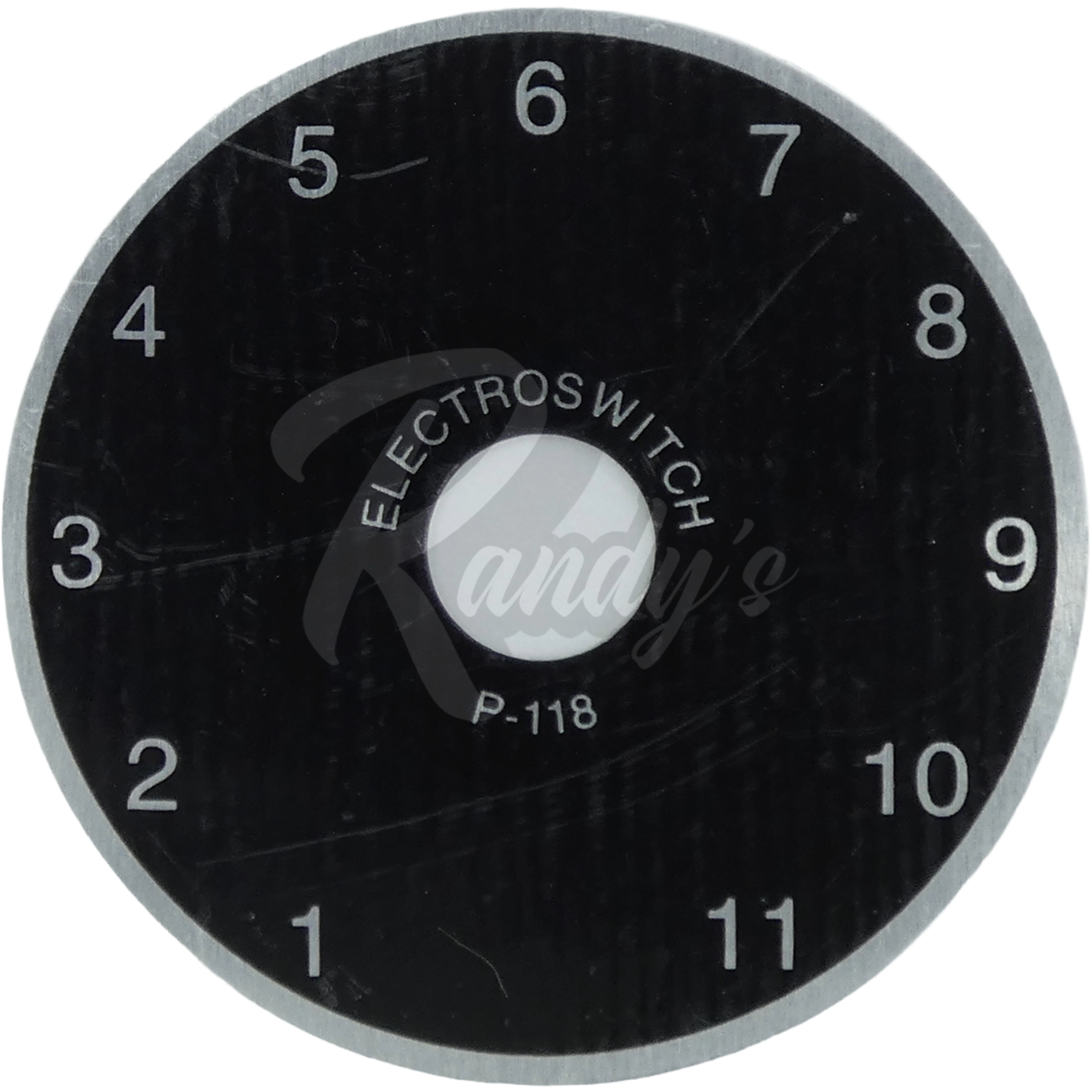 Rotary Switch Dial Plate (1 thru 11) - Fits Gibson® Varitone Randy's LLC