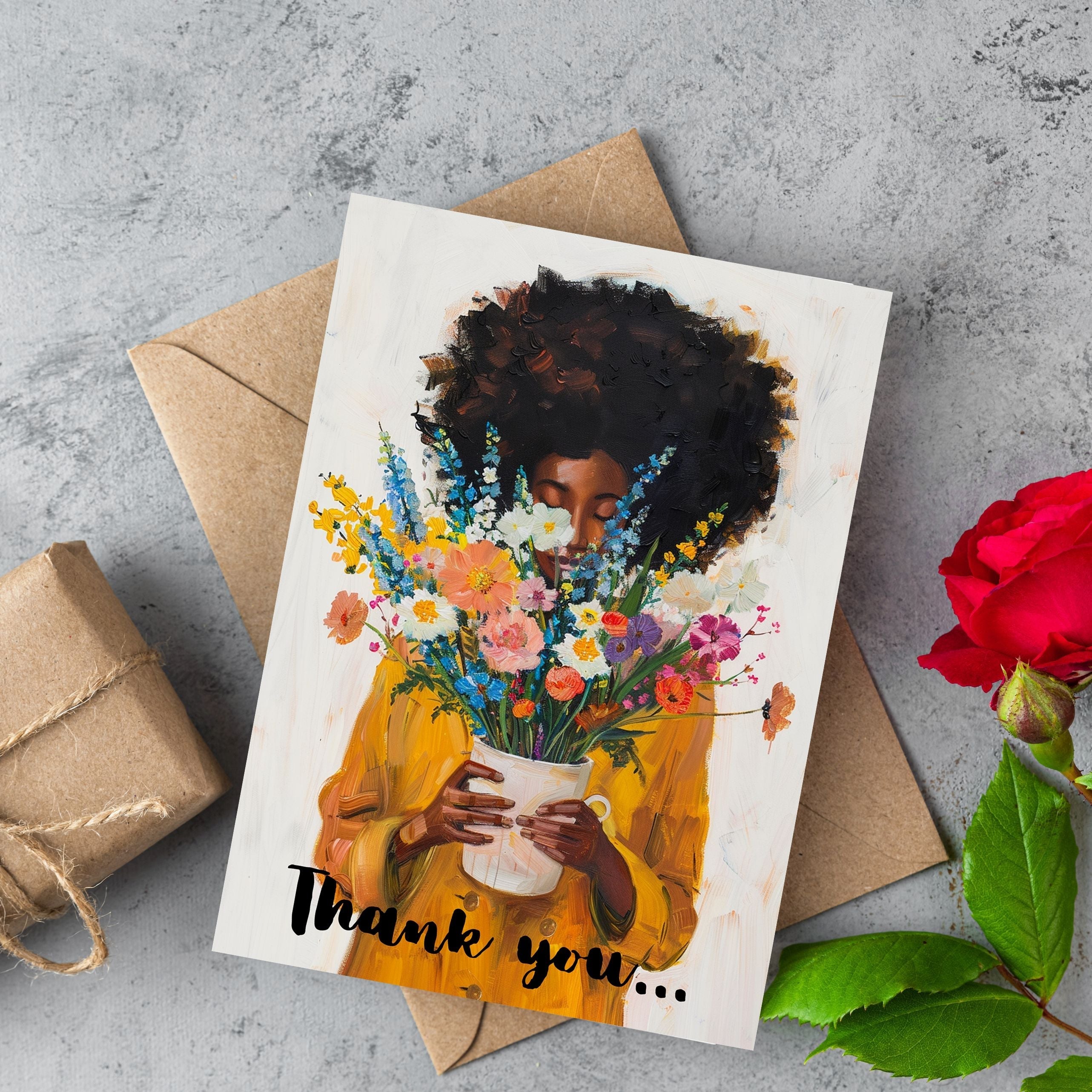 Thank You & Appreciation Card  for Mothers or Anyone who has Nurtured You Black Magic Social Club