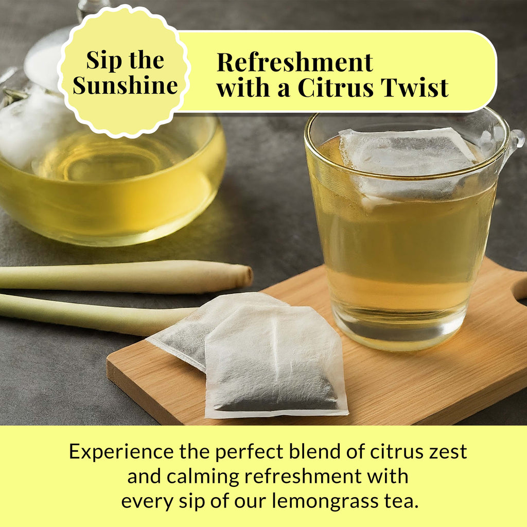 50 Lemongrass Tea Bags, Te De Limon, 100% Natural, Premium Lemon Grass Tea, Relaxing & Calming, Non-GMO, Caffeine-Free. by Akshit. Akshit