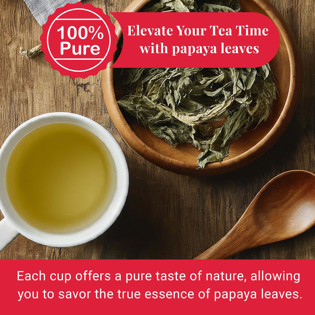 Akshit Papaya Leaves, Hojas de papaya, 2.6oz, Dried Papaya Leaf, Herbal Tea, Non GMO, Caffeine free, Sugar free, Rich In Vitamins. Akshit