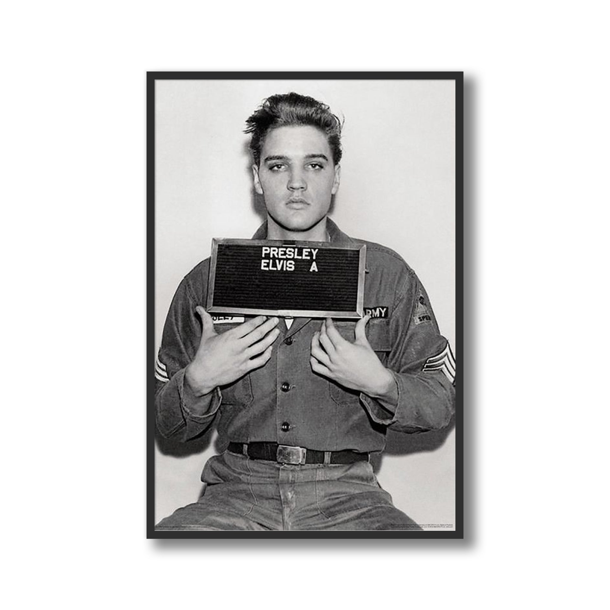 Elvis Presley Military Enlistment Photo Harvest Art Gallery