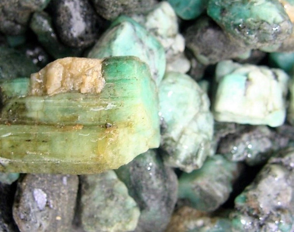 Emerald Rough Cut Colombian Natural Raw Beryl 1lb Wholesale Lot rocksolidfossils