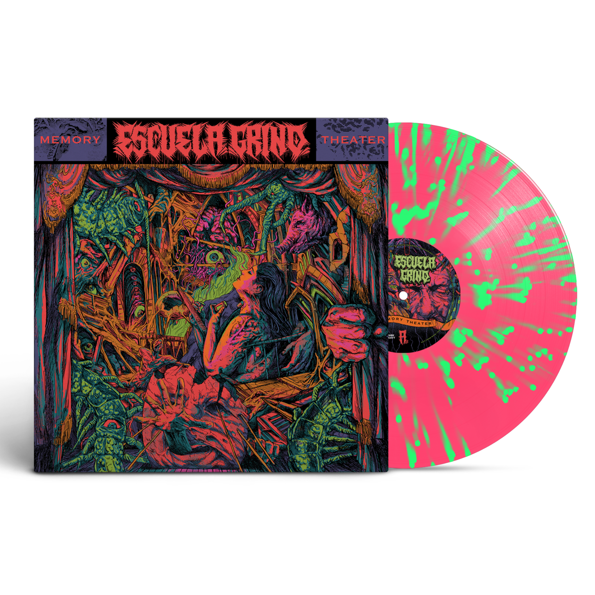 Escuela Grind Memory Theater - Hot Pink Splatter Vinyl LP MNRK Heavy